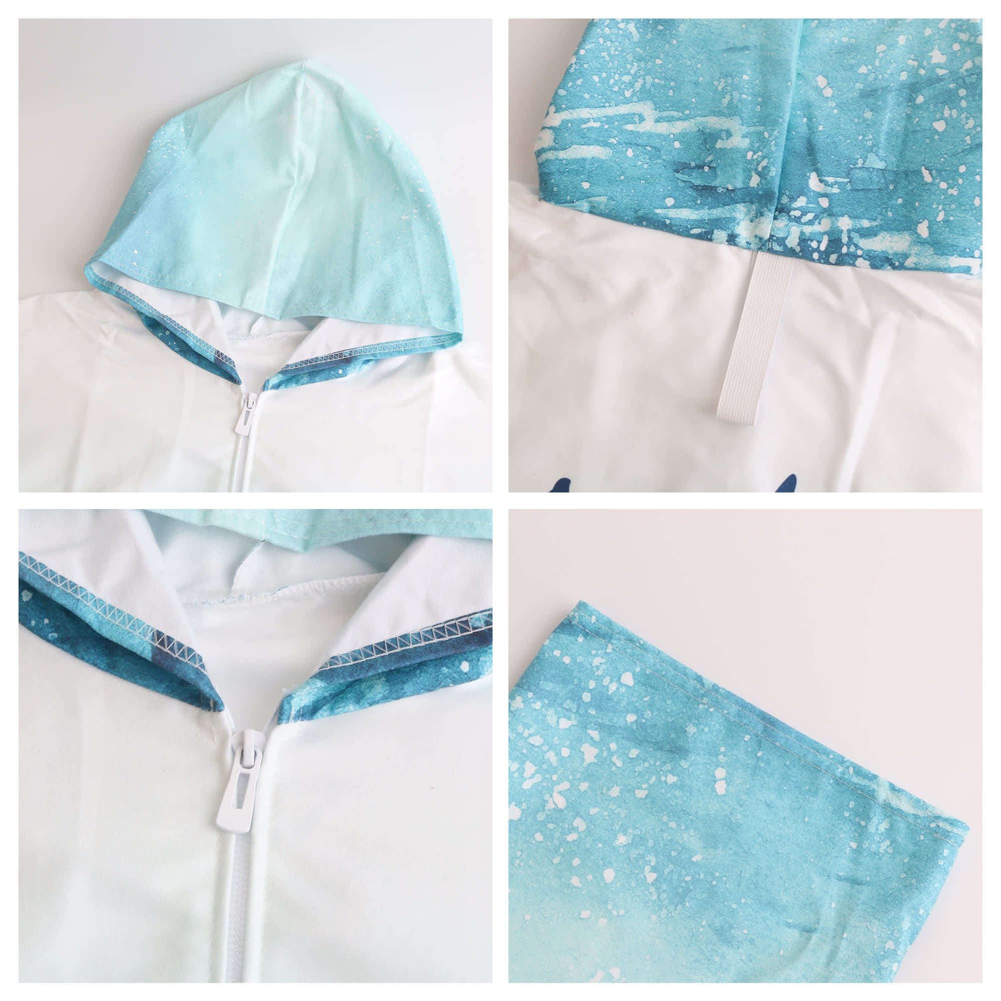 Quick-Drying Sublimation Hooded Change Towel with Zip
