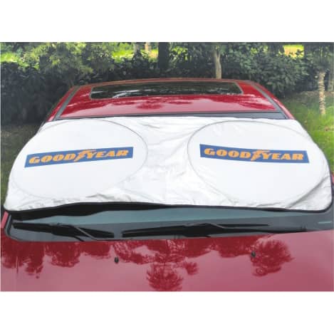 Twin Circular Reflective Car Sunshade