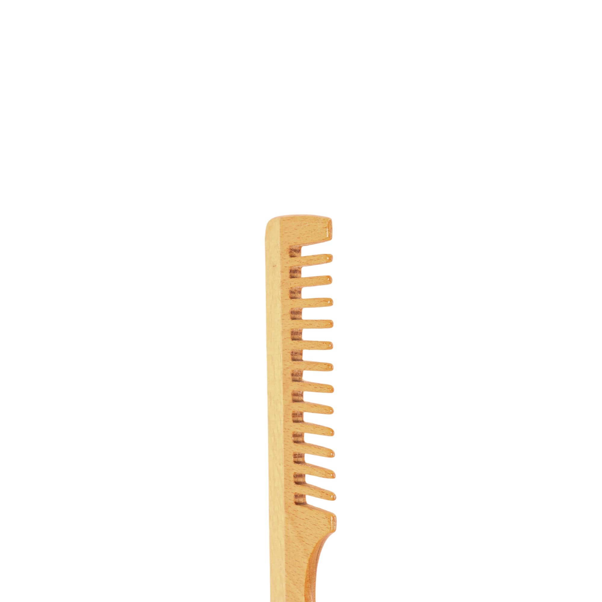 Wide-Tooth Beech Wood Comb
