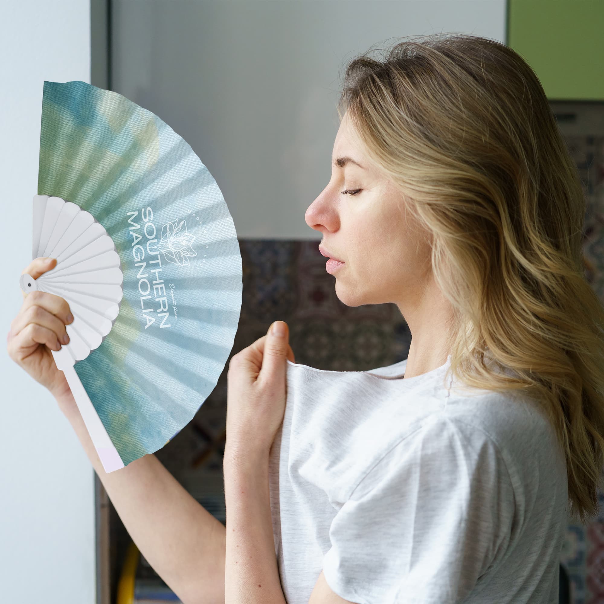 Fabric Hand Held Fan