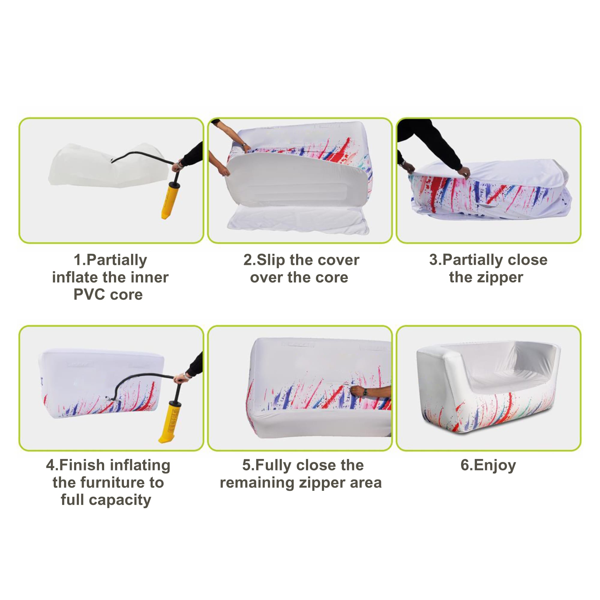 Inflatable Two-seat Sofa