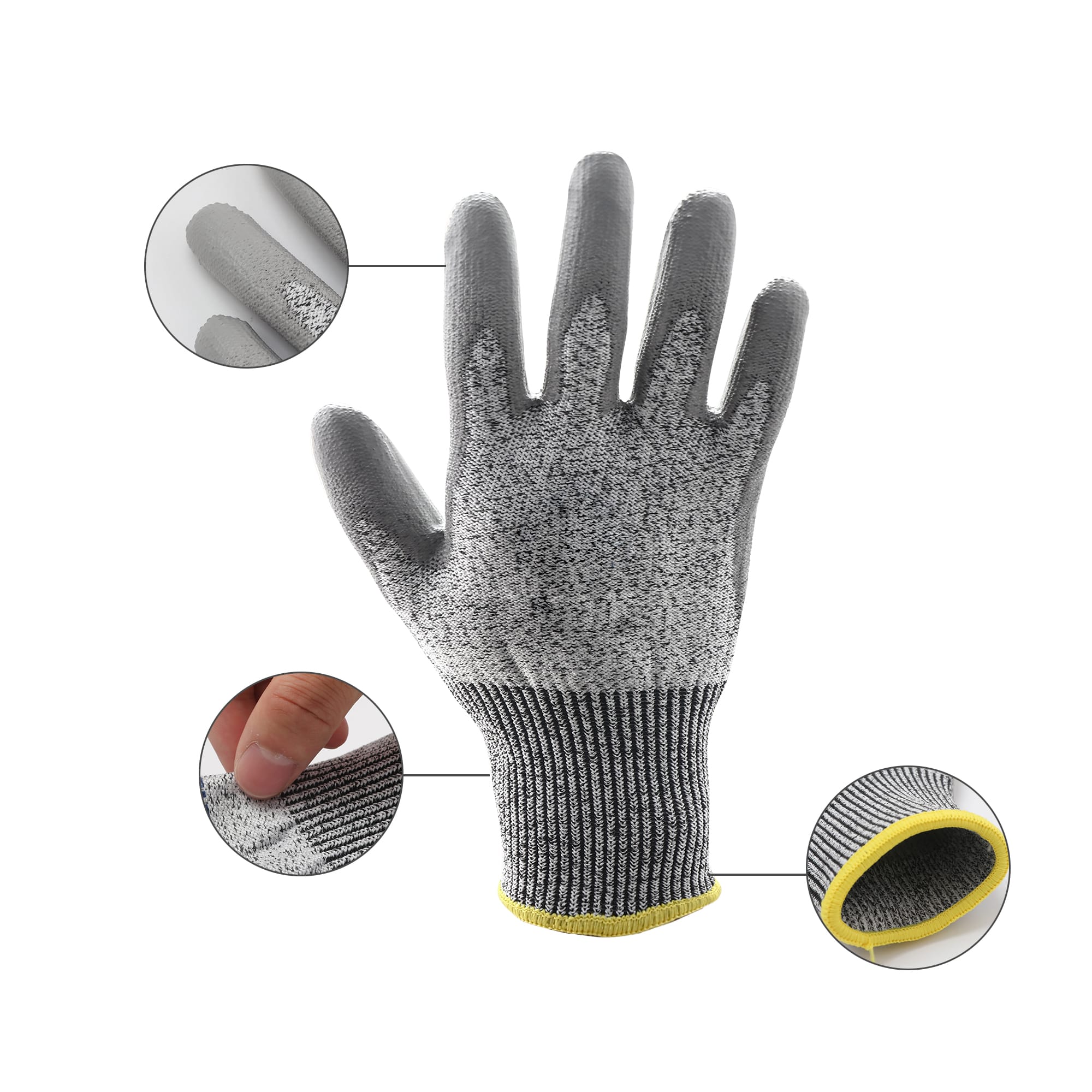 Cut Resistant PU Gloves