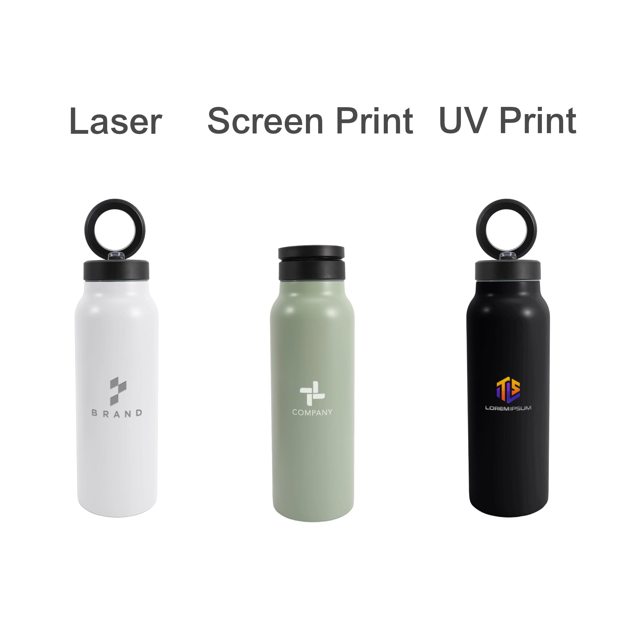 700ML Stainless Steel Vacuum Thermal Bottle with Magnetic Phone Holder