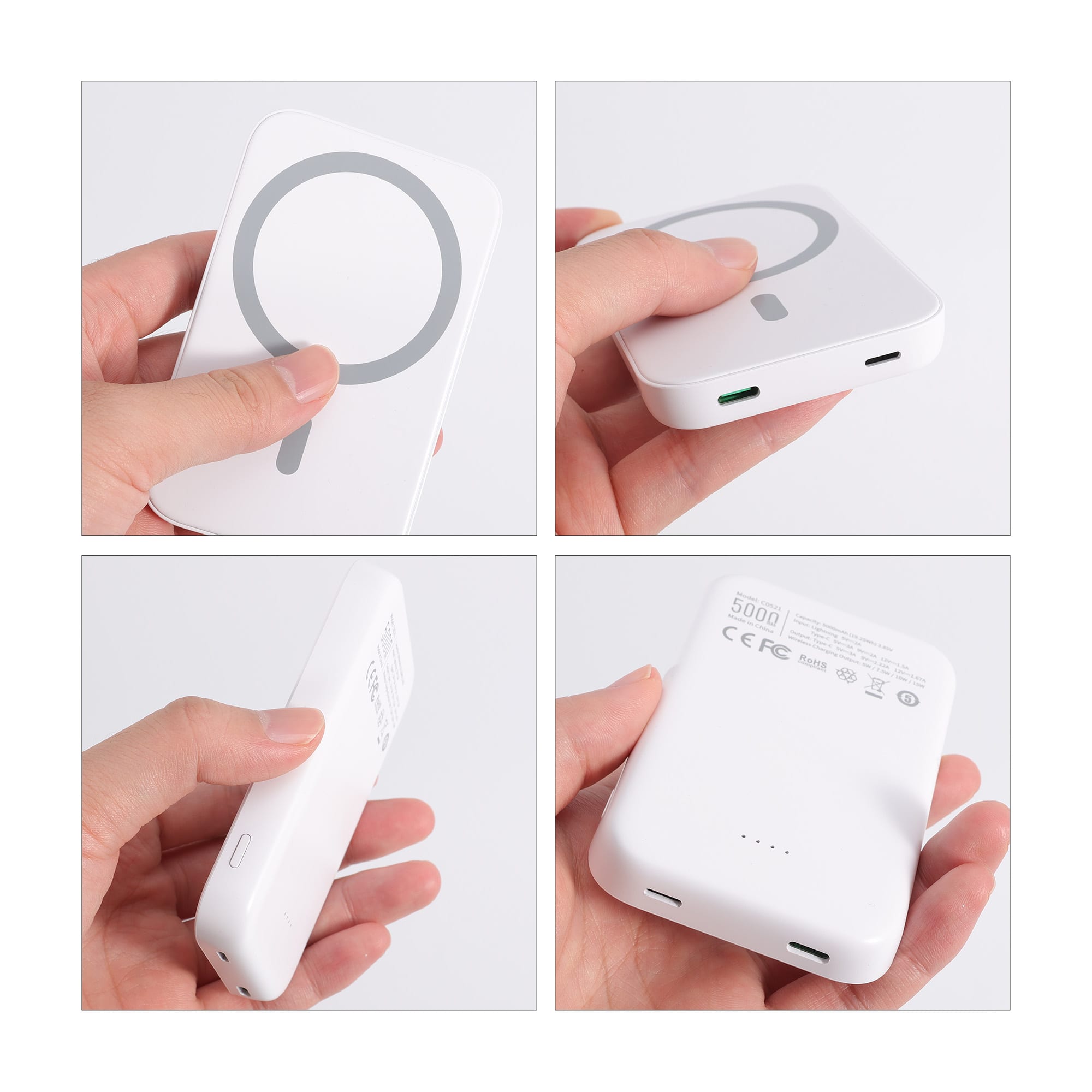 5000mAh Magnetic Wireless  Power Bank