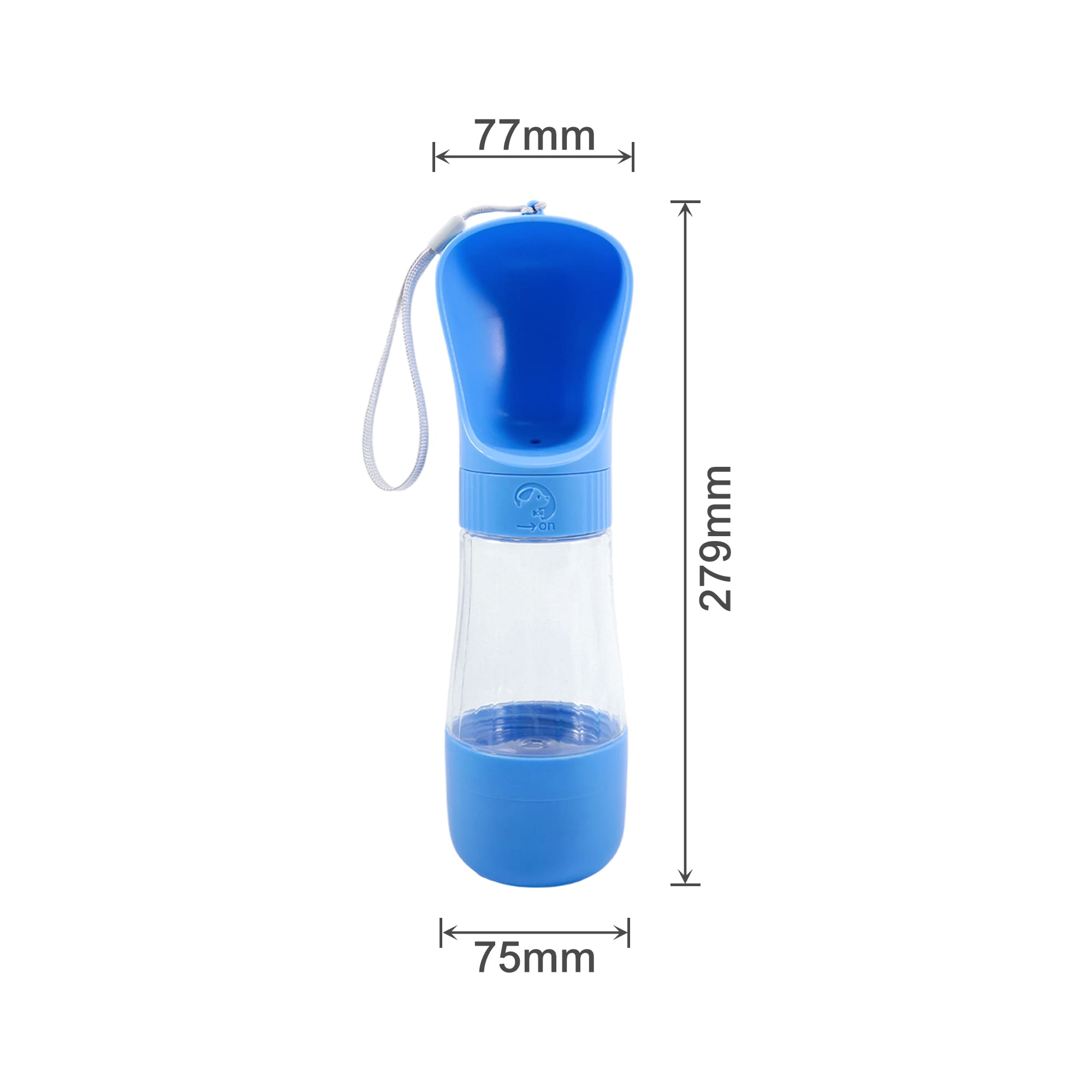 Pet Water Bottle with Food Container