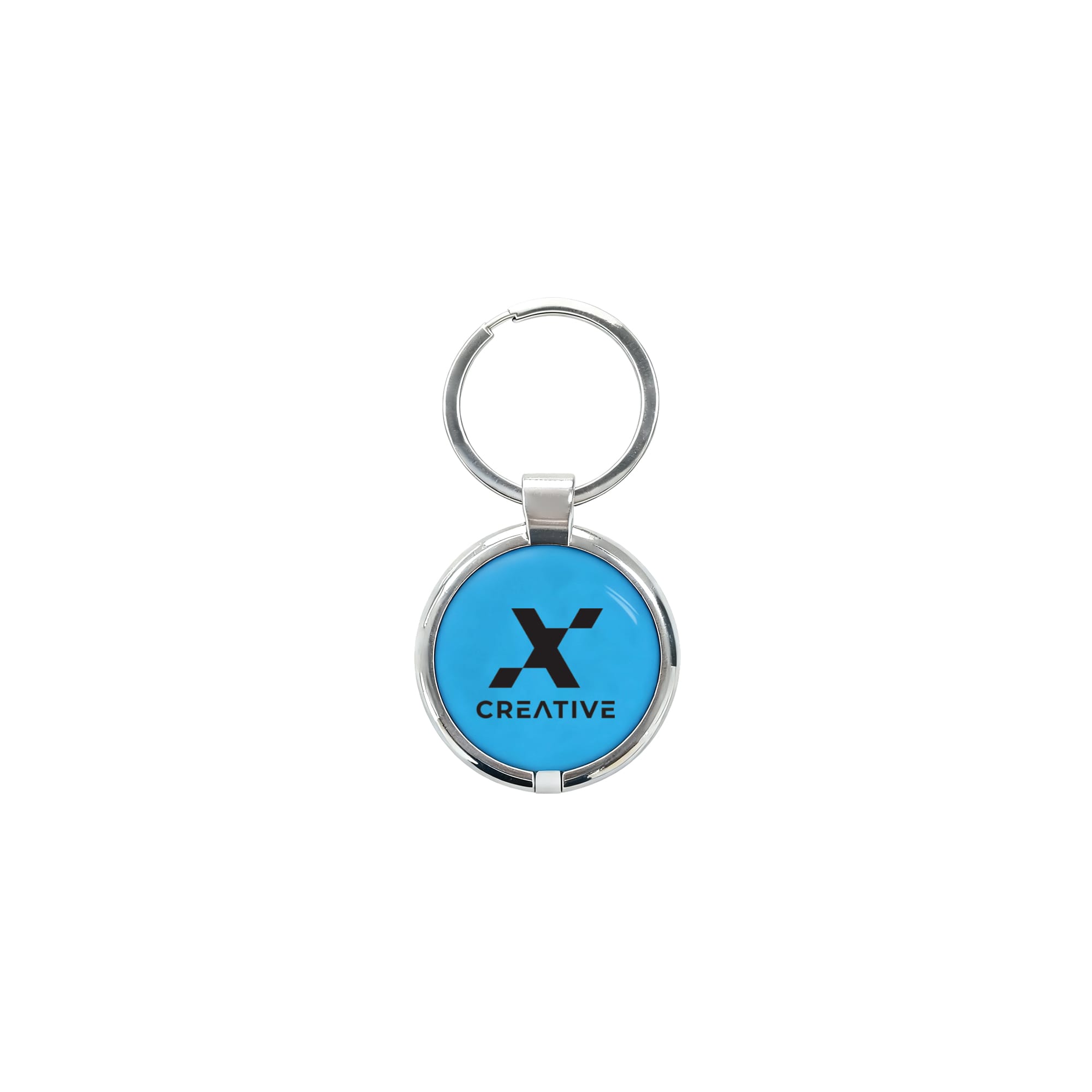 NFC Epoxy  Round Tag with Metal Keyring