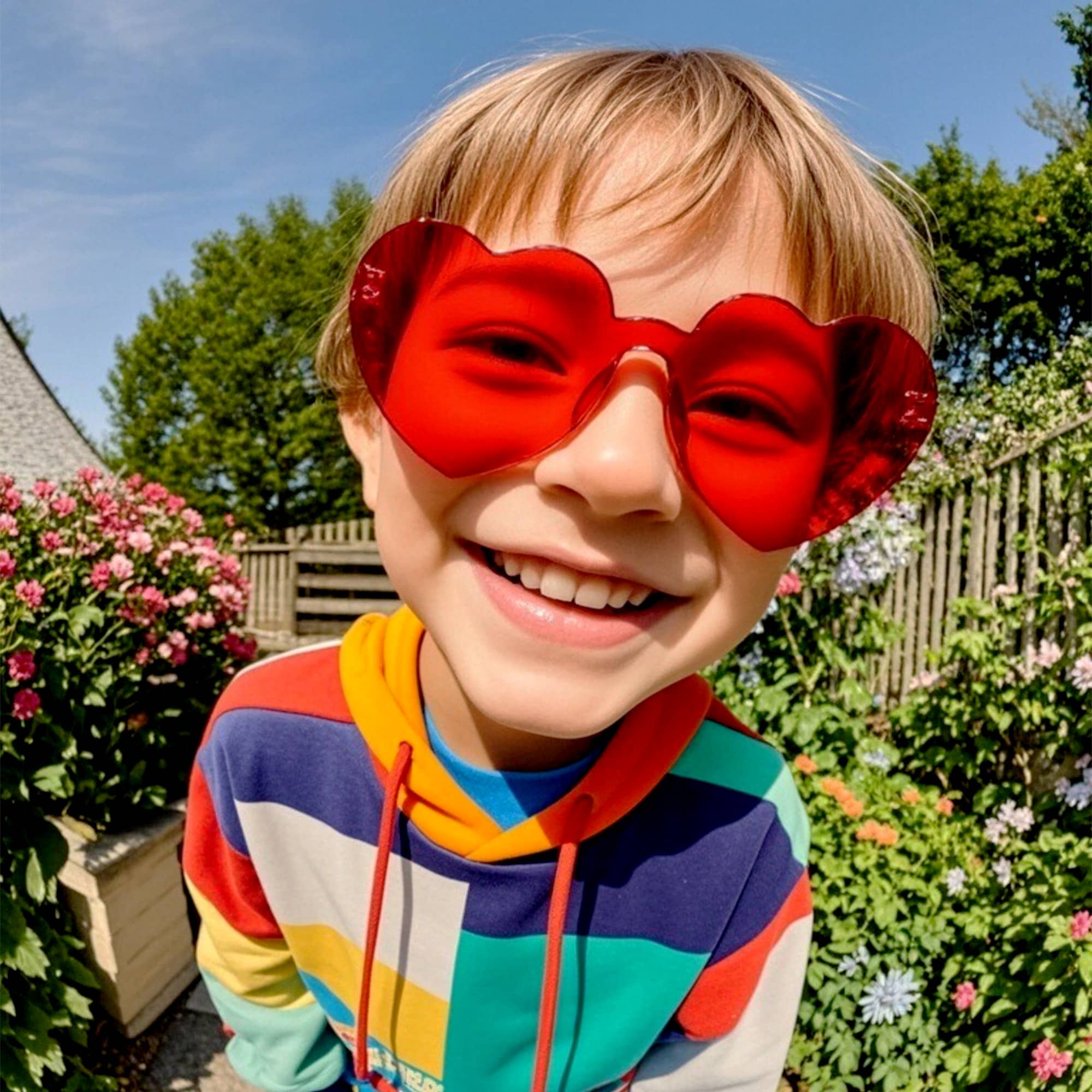 Heart Shaped Party Glasses