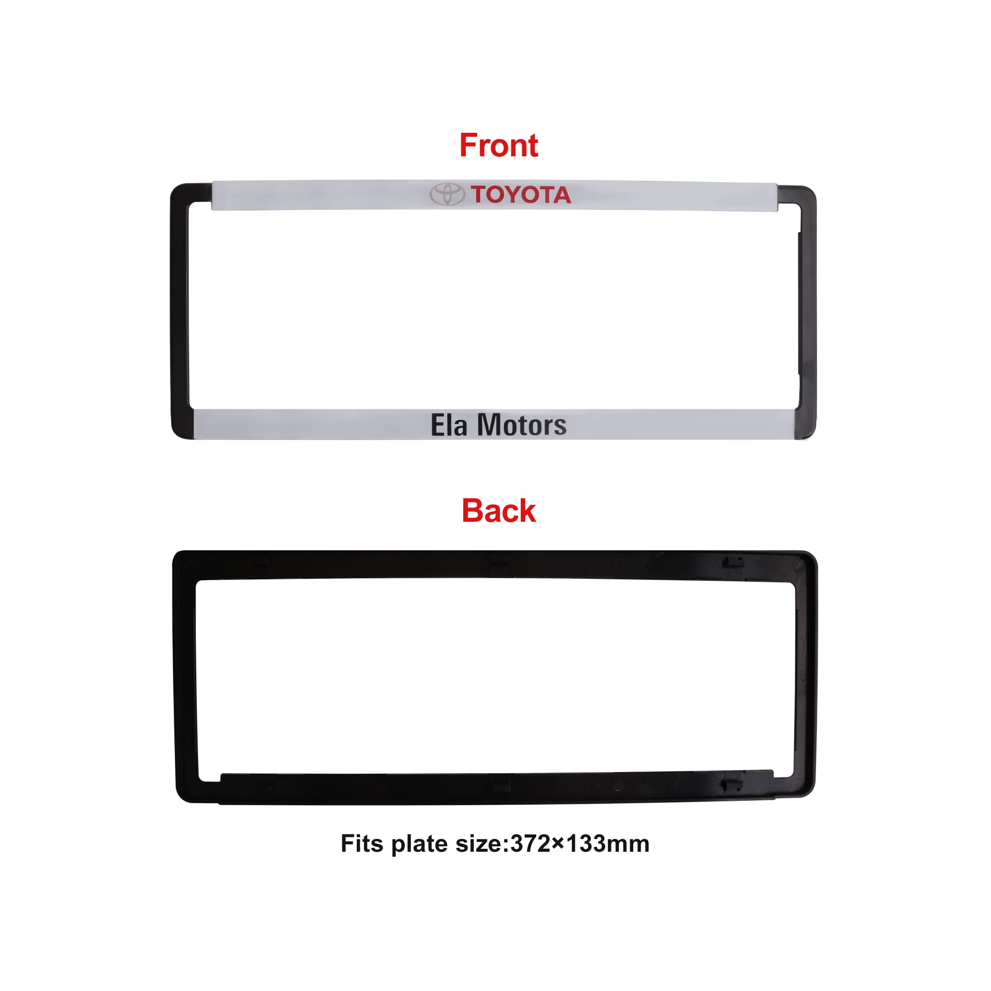 Plastic Licence Plate Frame