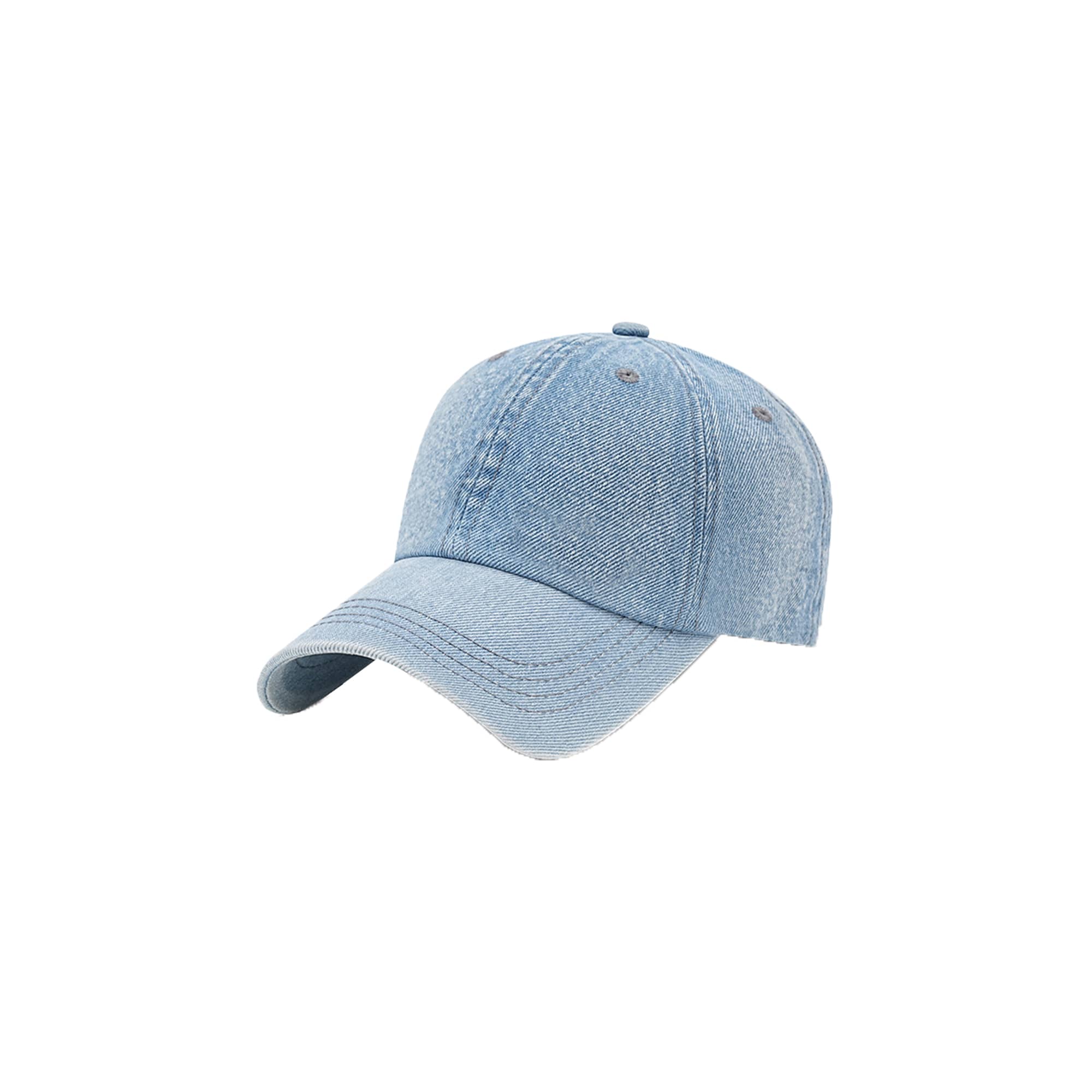 6 Panel Denim Baseball Cap