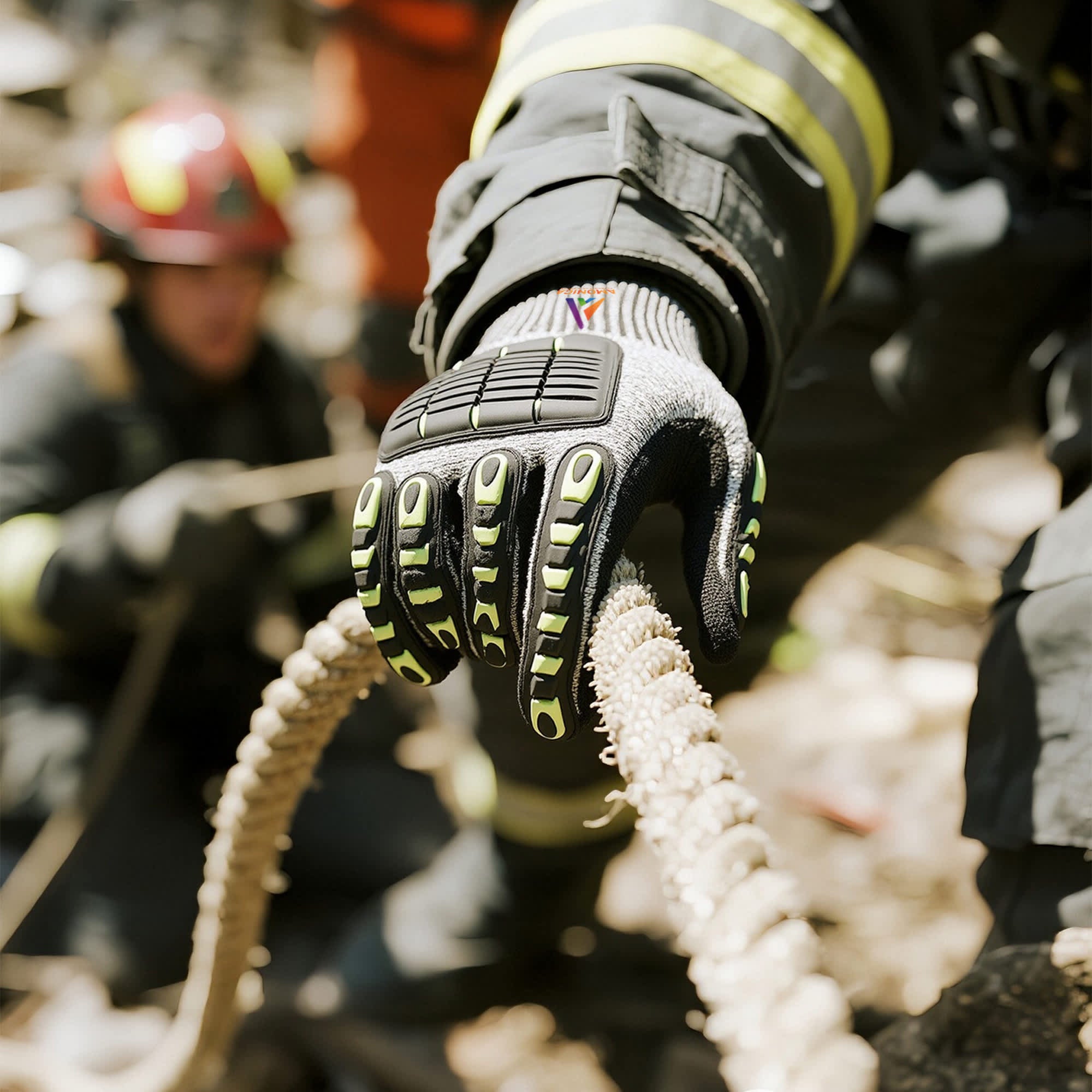 Heavy Duty Safety Work Gloves With Reinforced Thumb Web