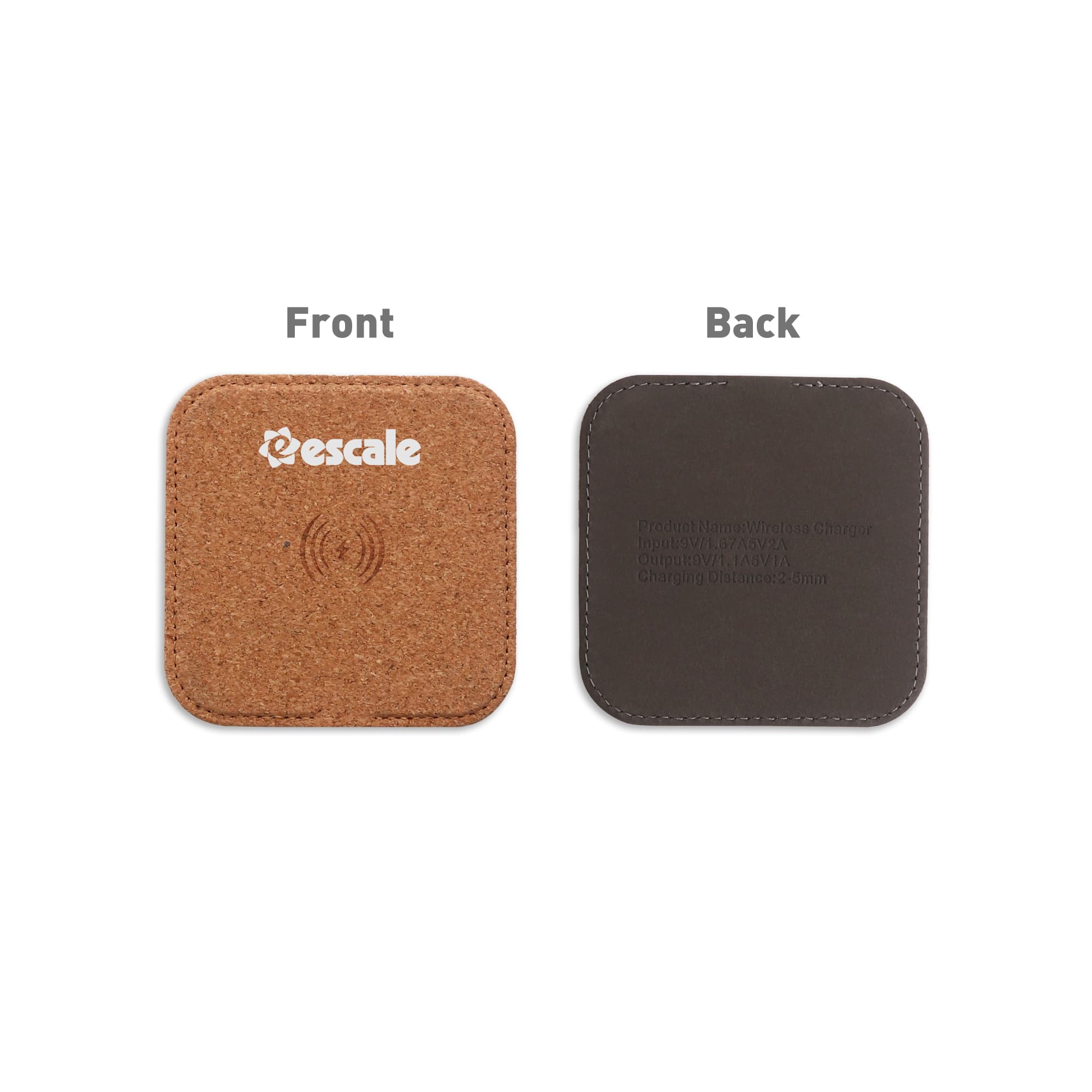 10W Square Cork Wireless Charger