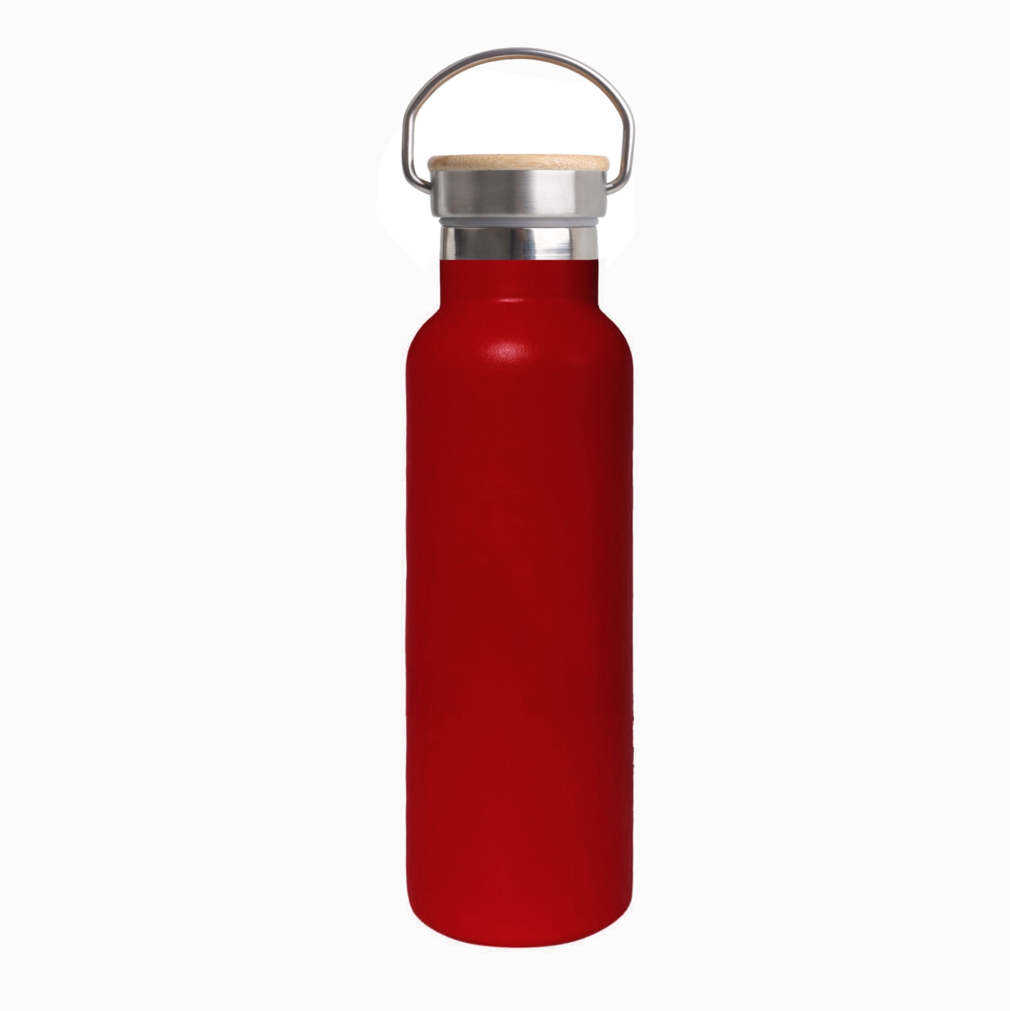 600ml Double Wall Vacuum Bottle with Bamboo Lid