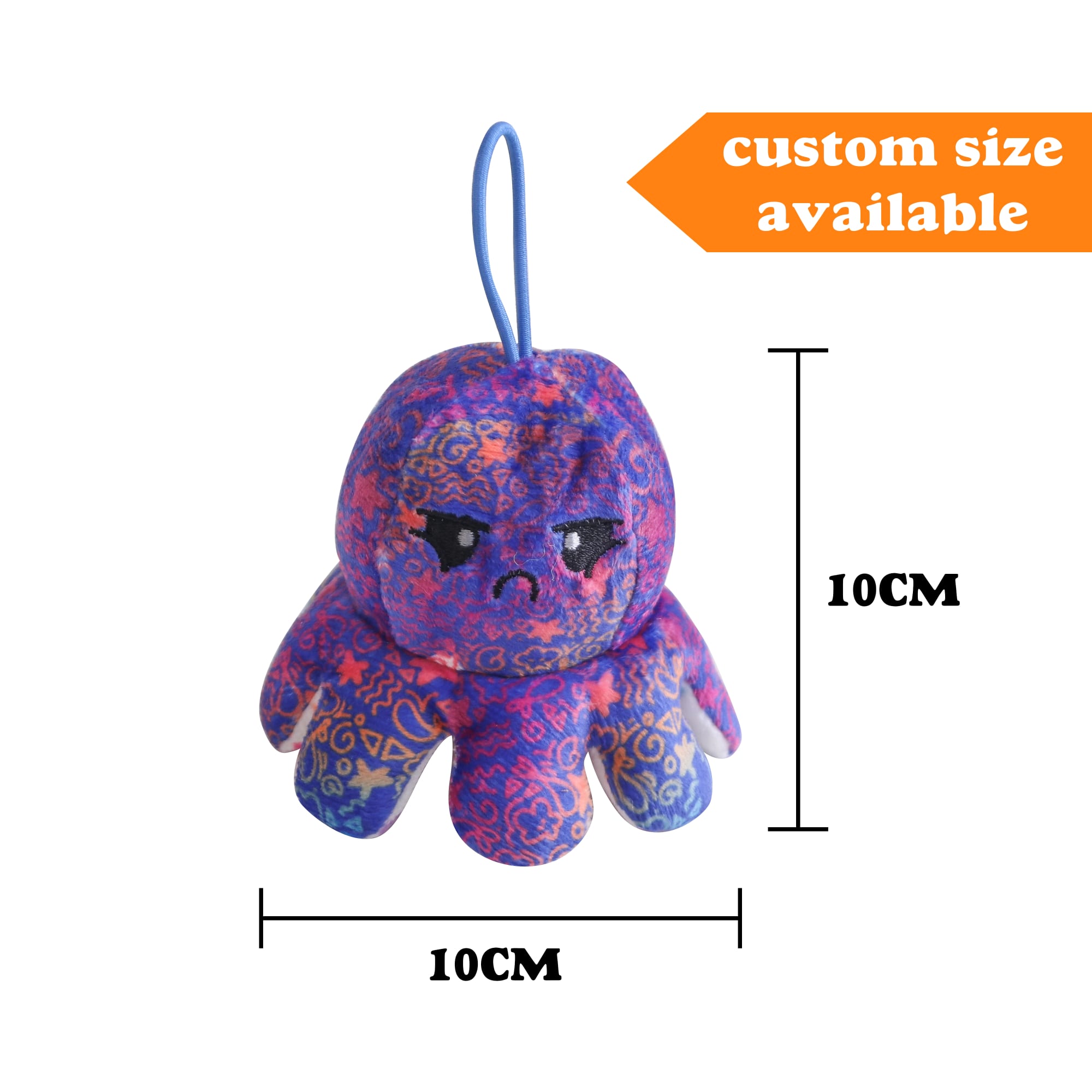 Small Reversible Octopus Plush Toy
