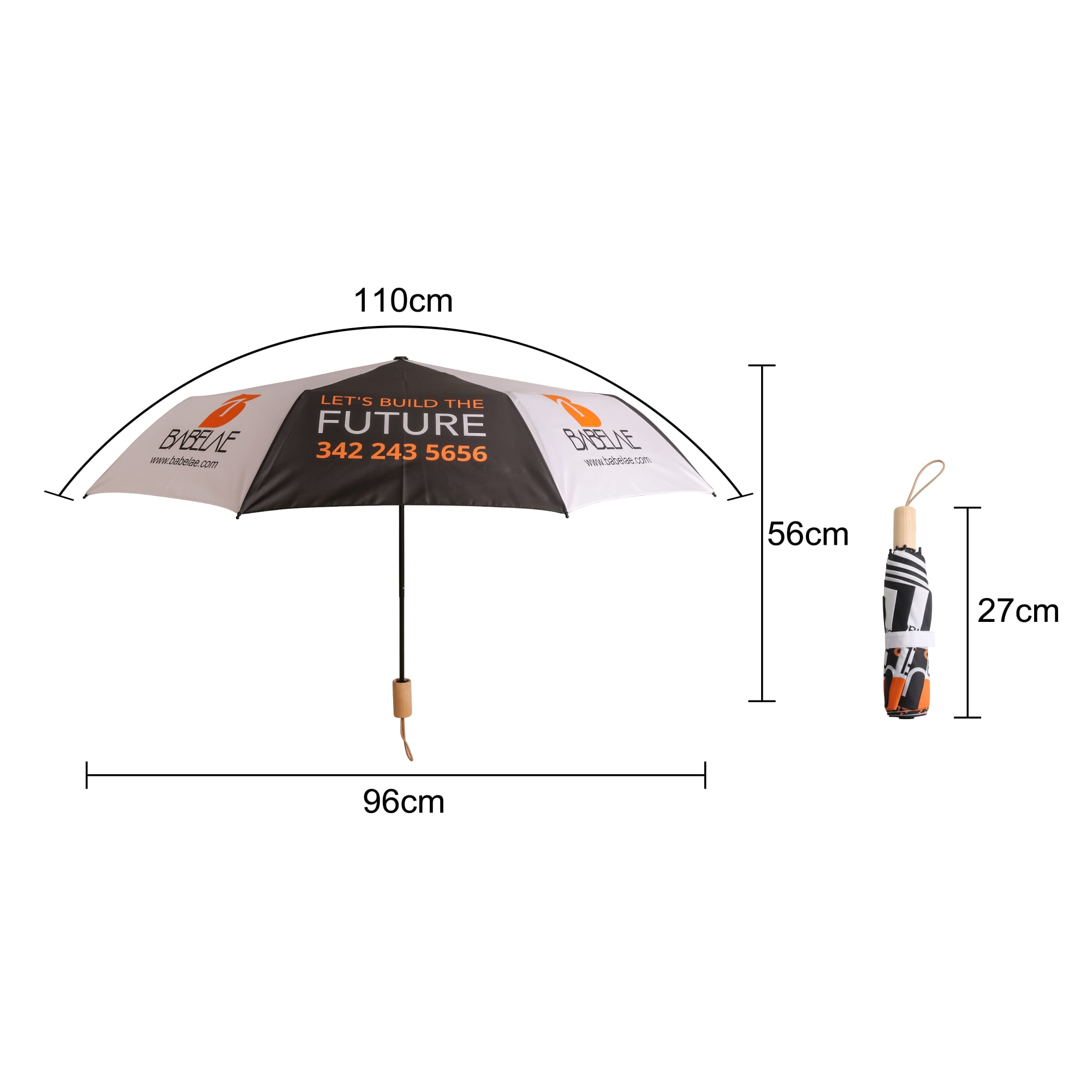 Regular Triple folding RPET umbrella