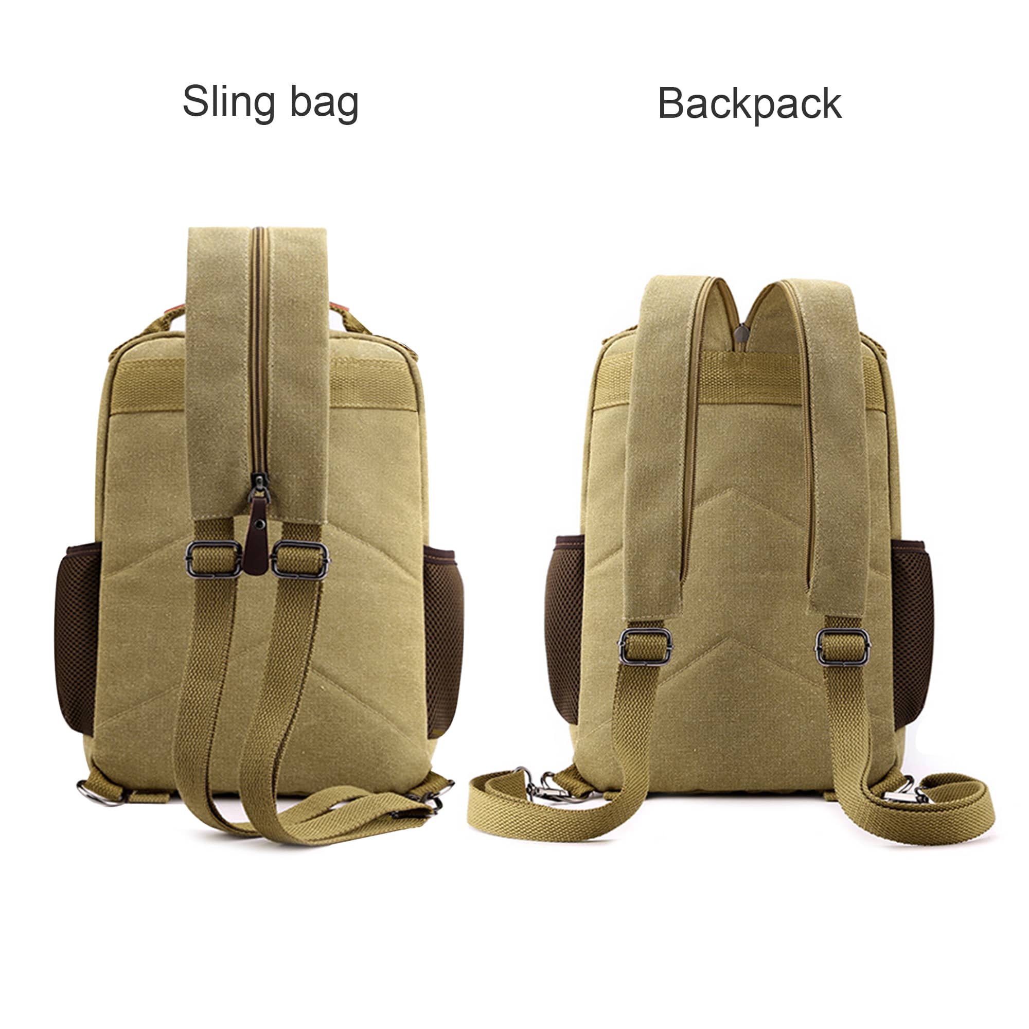 Canvas Sling Backpack Hybrid