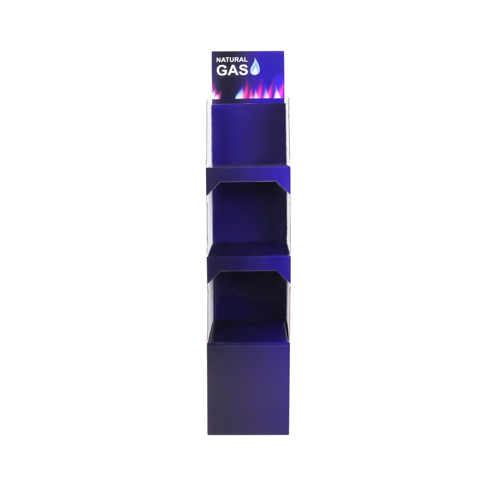 Self Assembly 3 Tier Cardboard Floor Display