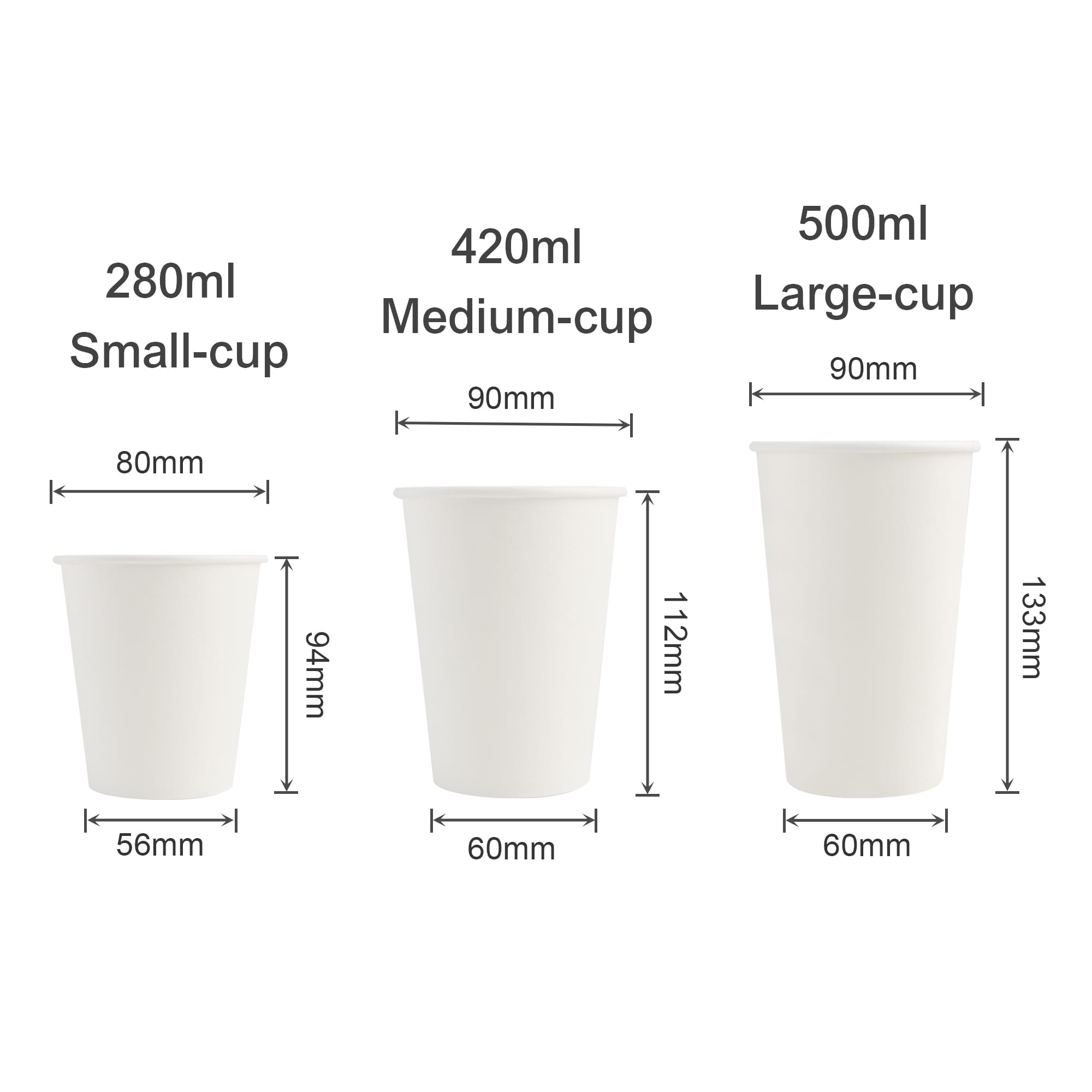 PLA Single Wall Compostable Paper Cups
