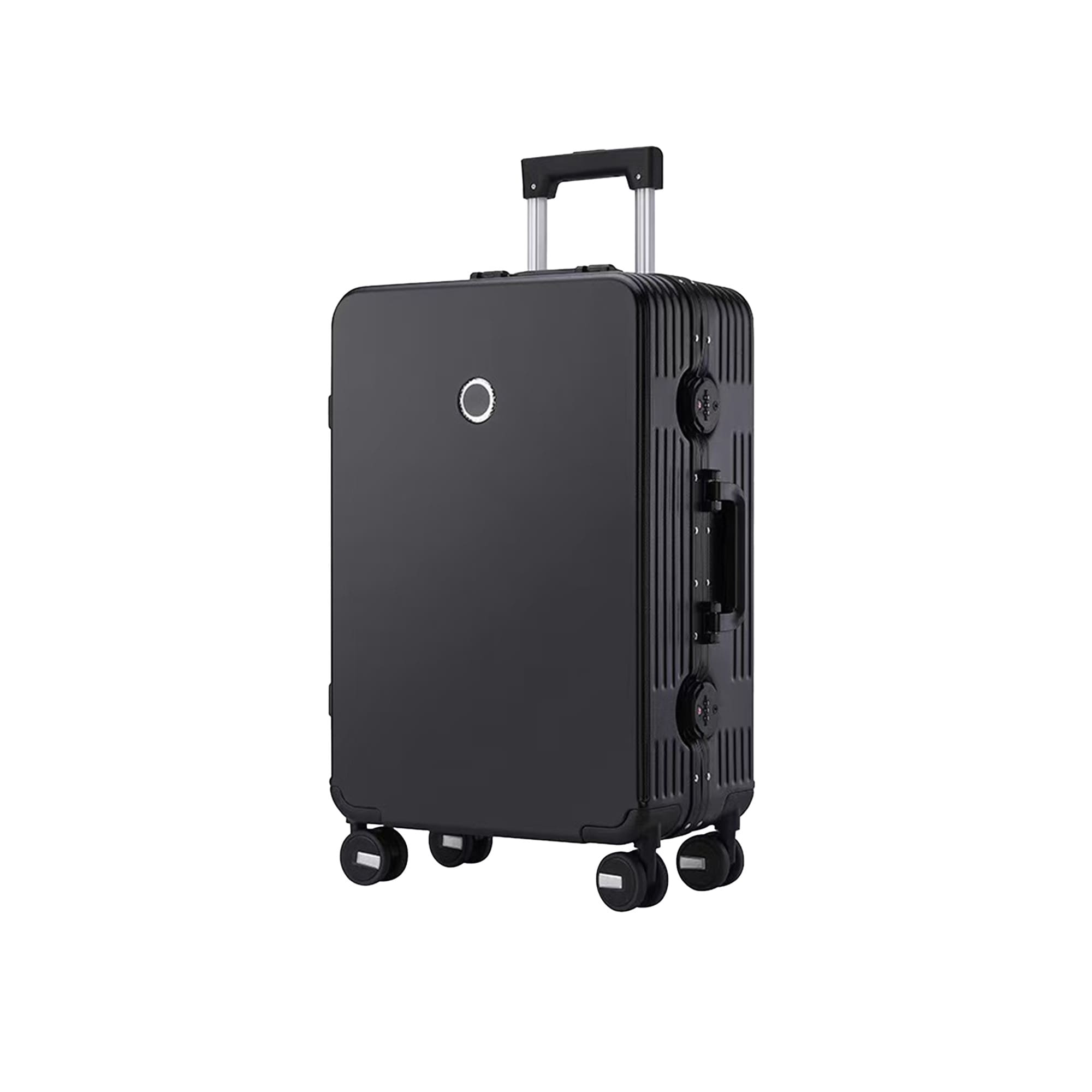 Ribbed ABS suitcase