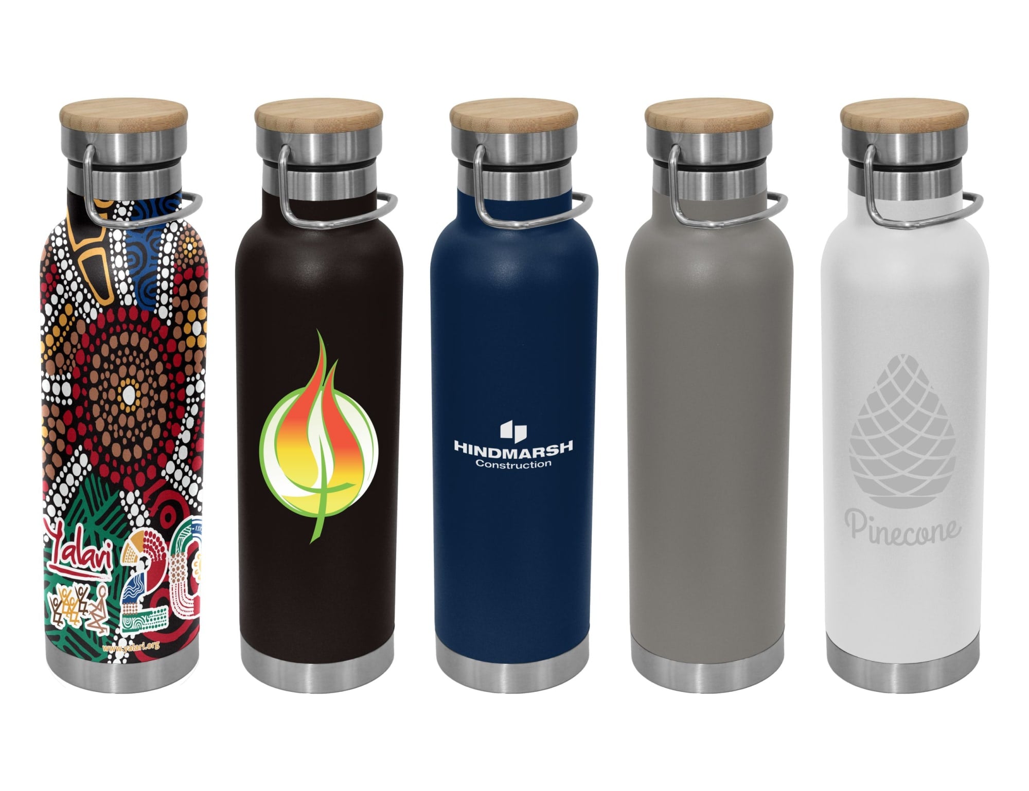 Valley 650ml Vacuum Bamboo Lid Bottle