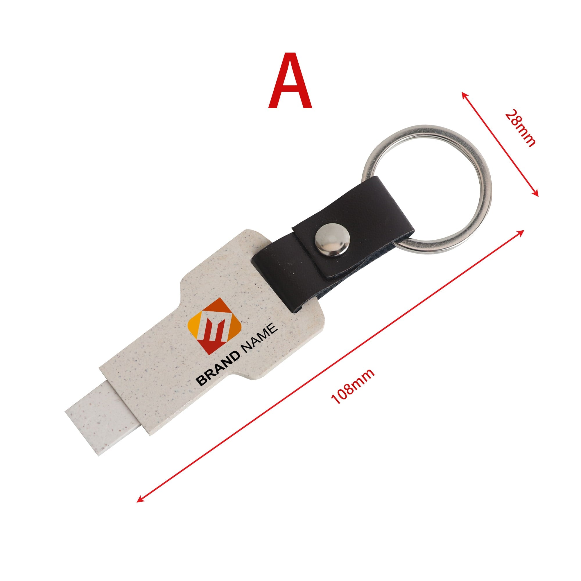 Eco Mini Flash Drive Keychain