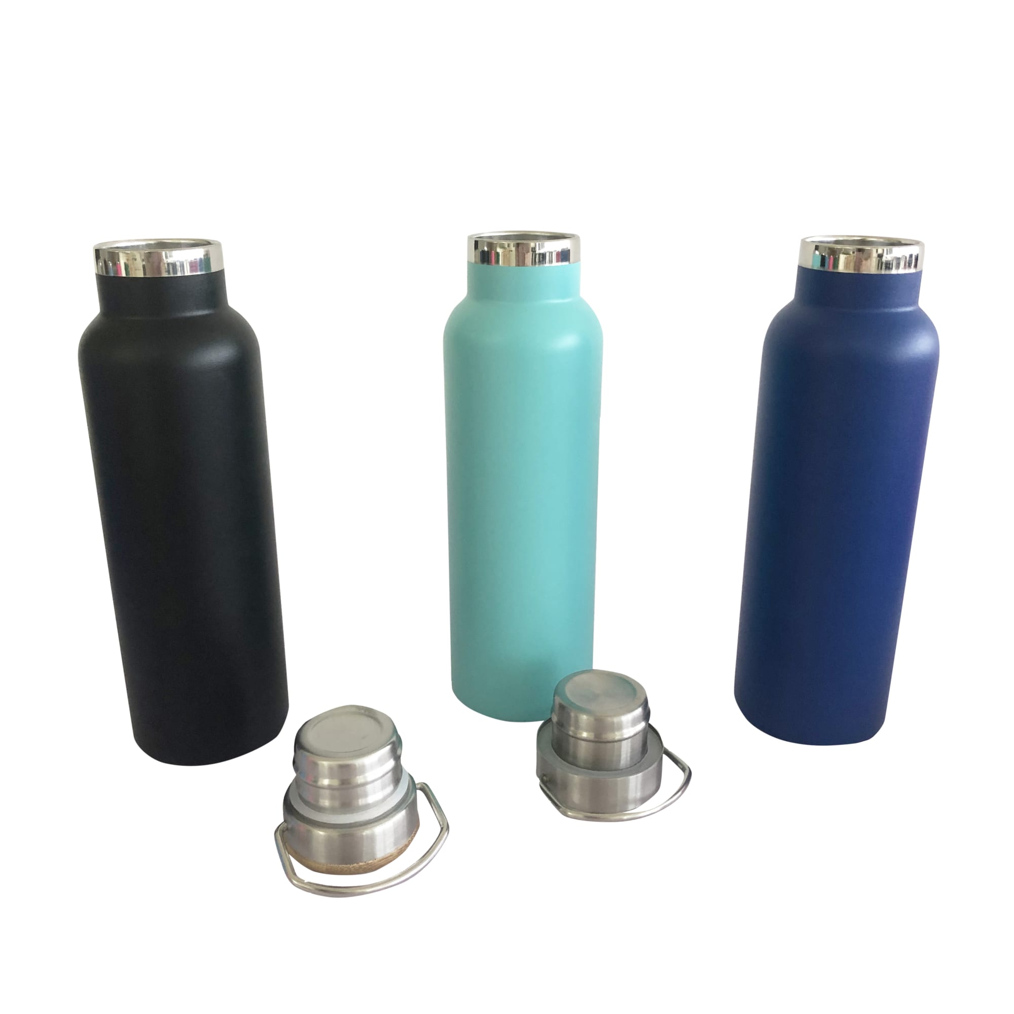 600ml Double Wall Vacuum Bottle with Bamboo Lid