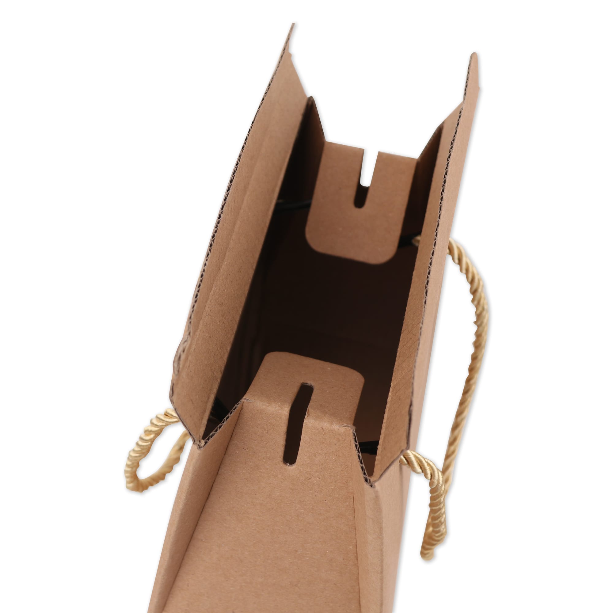 Double Bottle Wine Box with Rope Handle