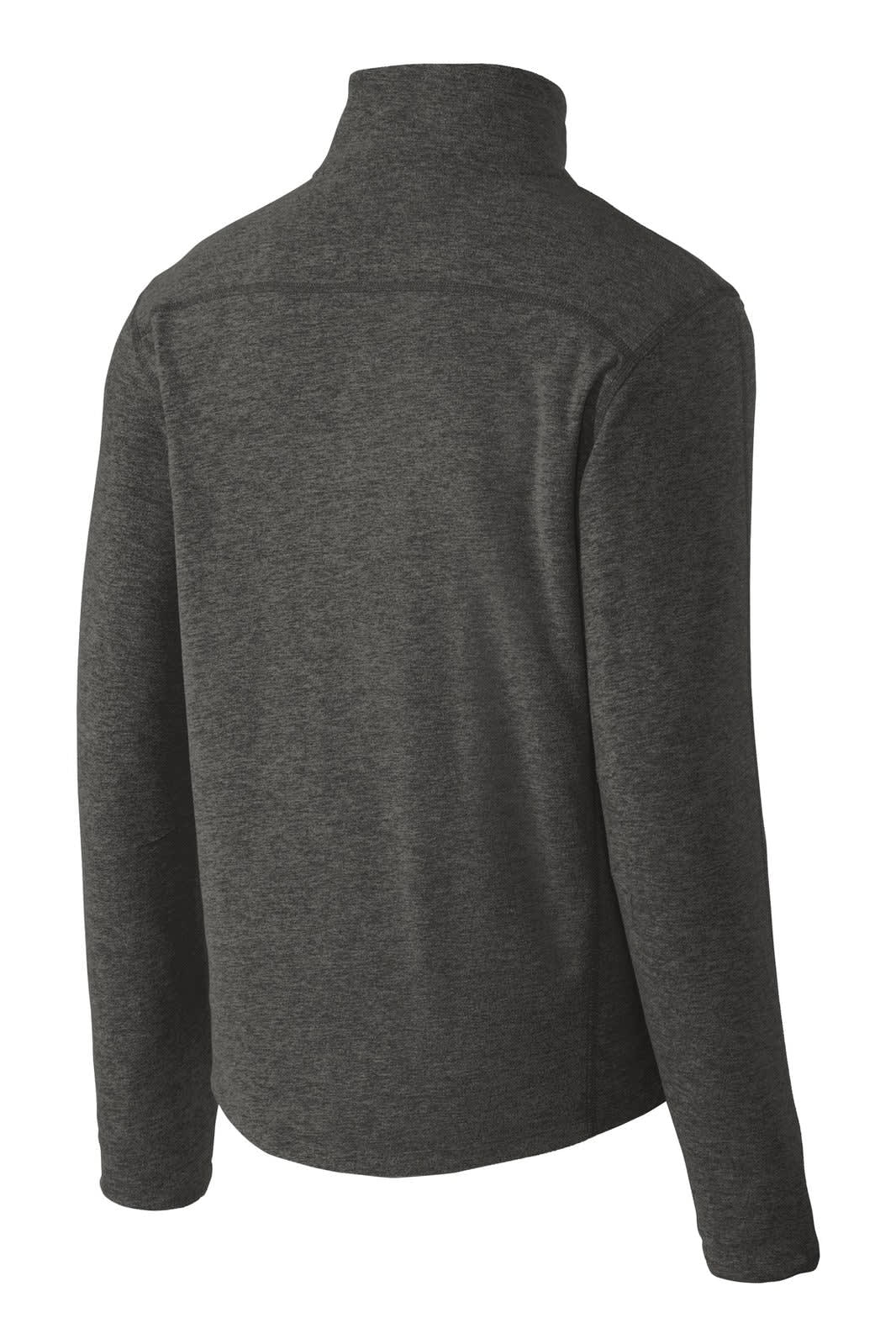 Port Authority Heather Microfleece Full-Zip Jacket