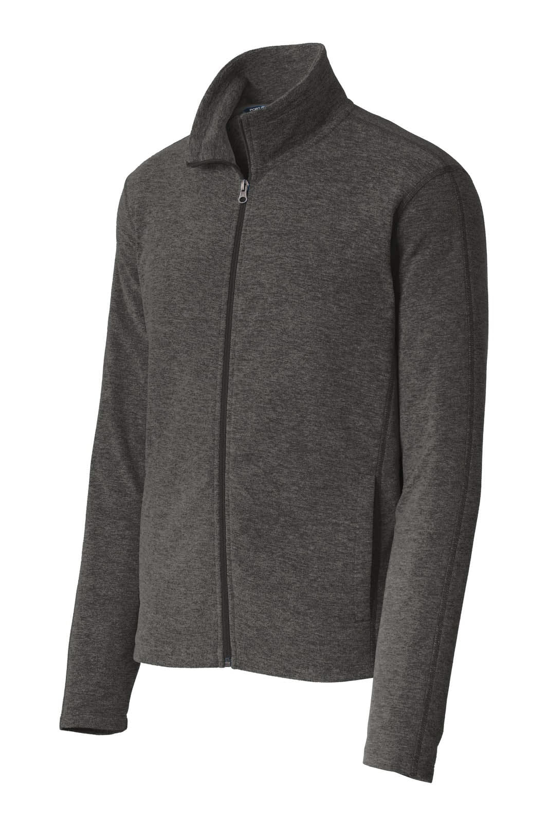 Port Authority Heather Microfleece Full-Zip Jacket