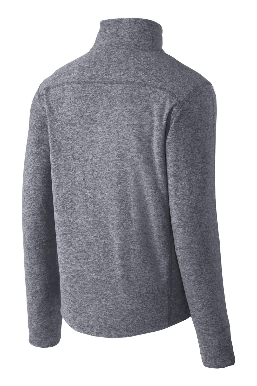 Port Authority Heather Microfleece Full-Zip Jacket