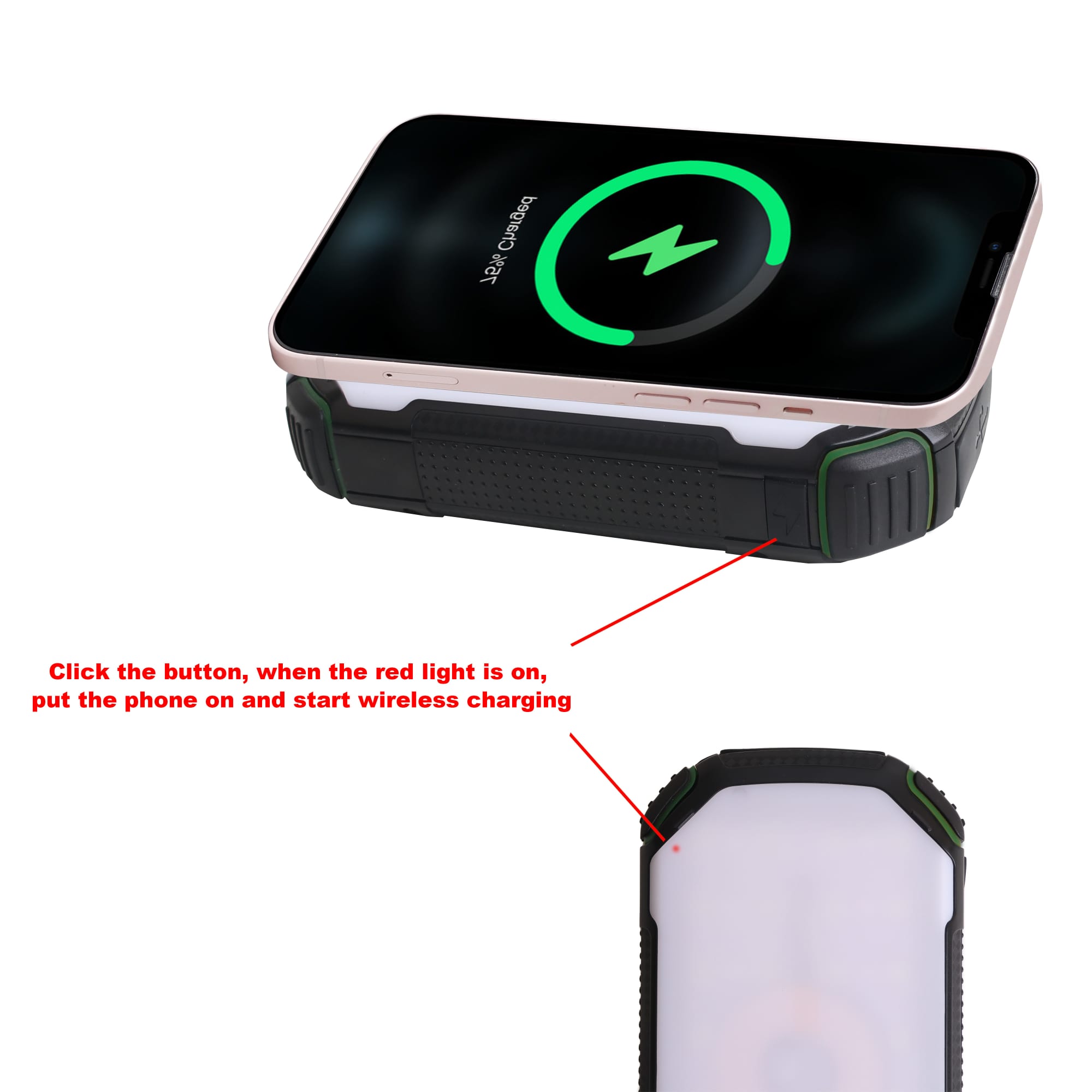 20000mAh Outdoor Solar Wireless Power Bank
