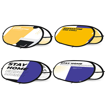 Oval Shaped Pop Up Banners (Large)