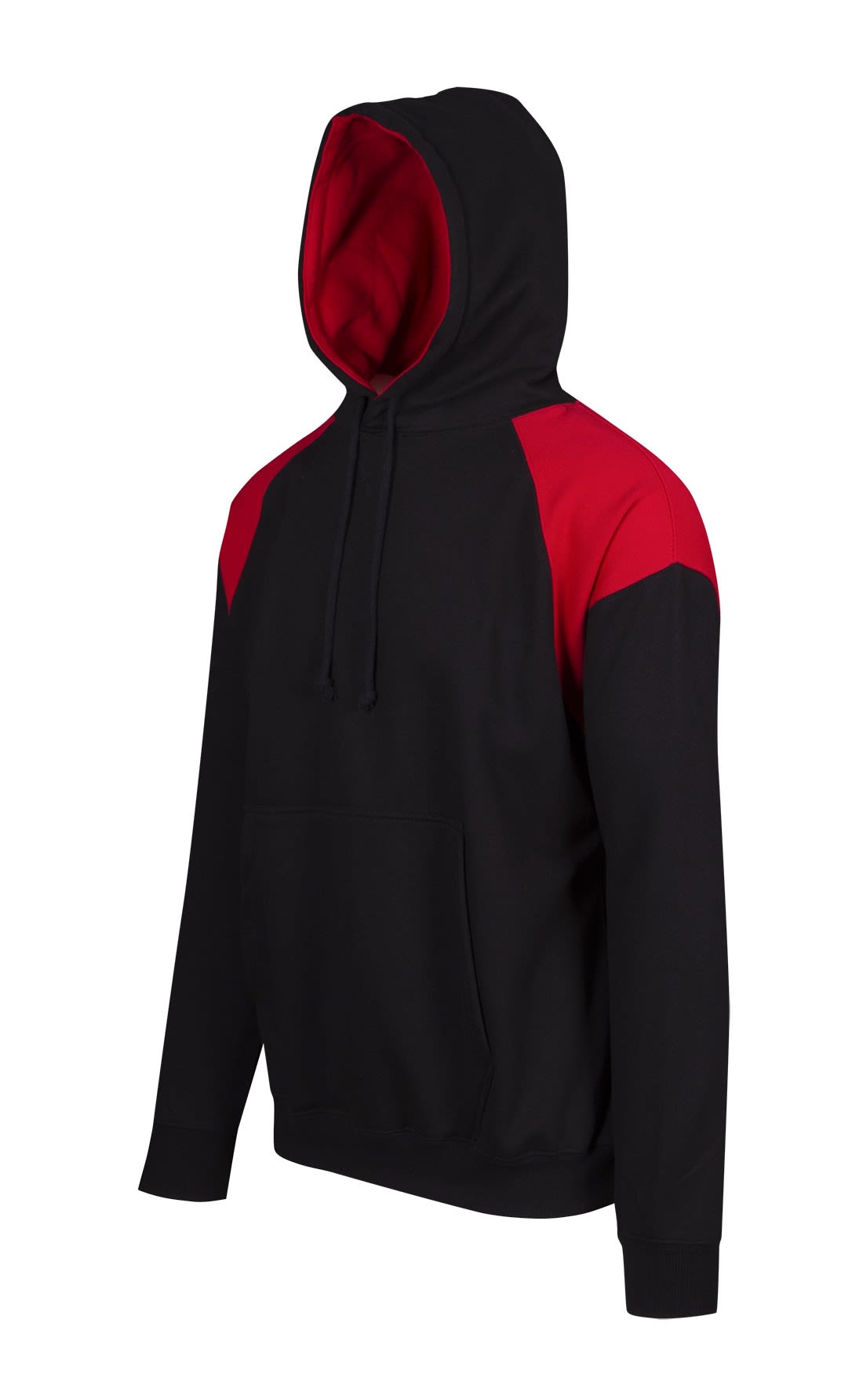 Mens Shoulder Contrast Panel Hoodie