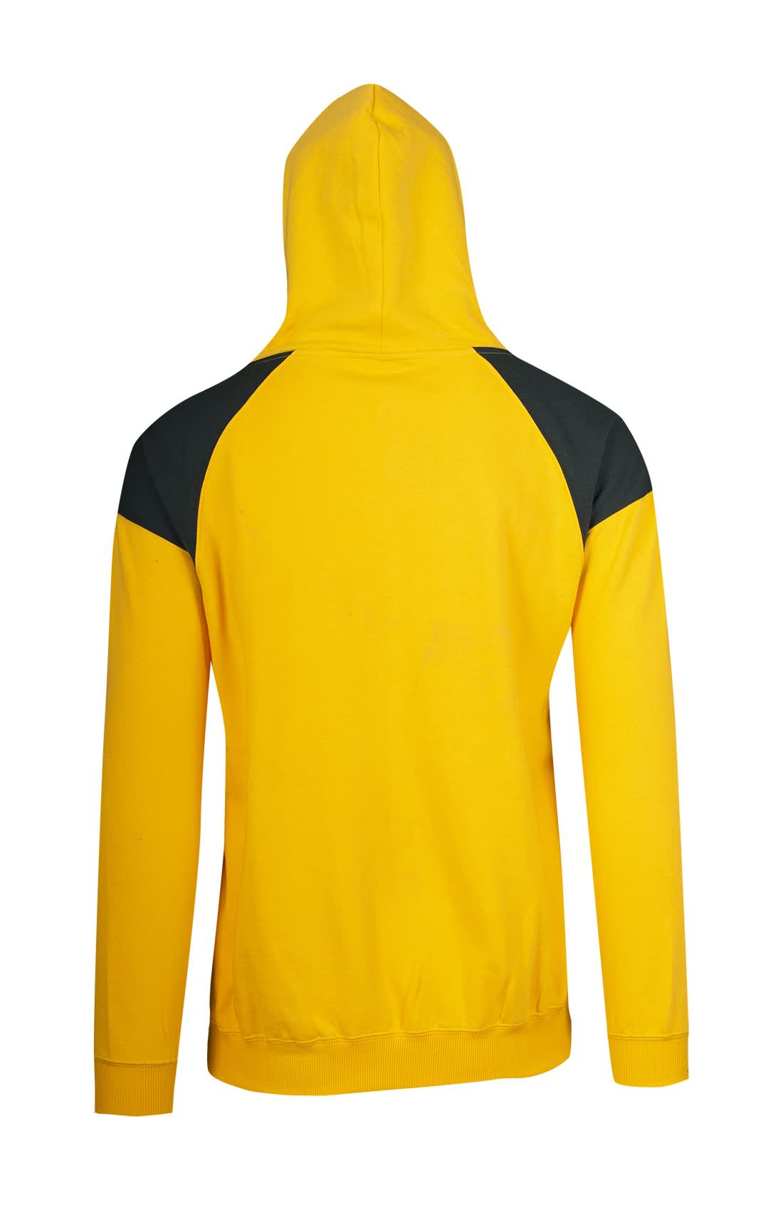 Mens Shoulder Contrast Panel Hoodie