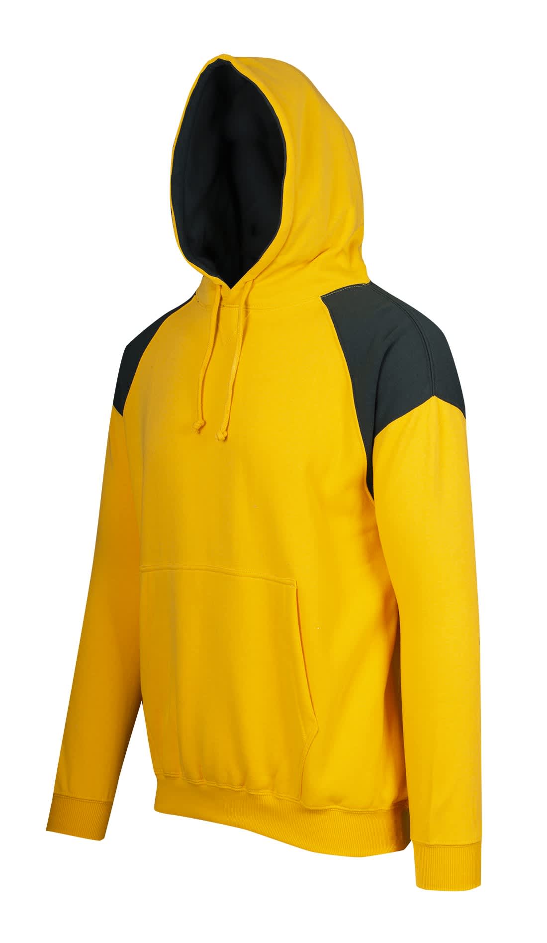 Mens Shoulder Contrast Panel Hoodie