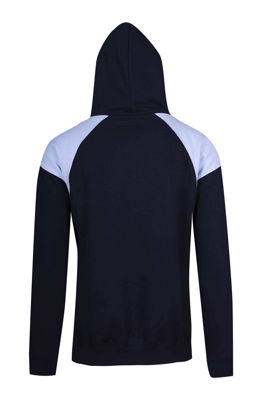 Mens Shoulder Contrast Panel Hoodie