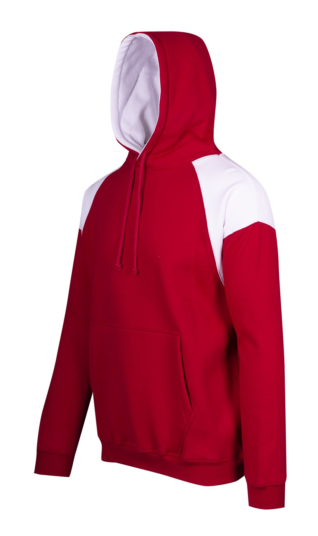 Mens Shoulder Contrast Panel Hoodie
