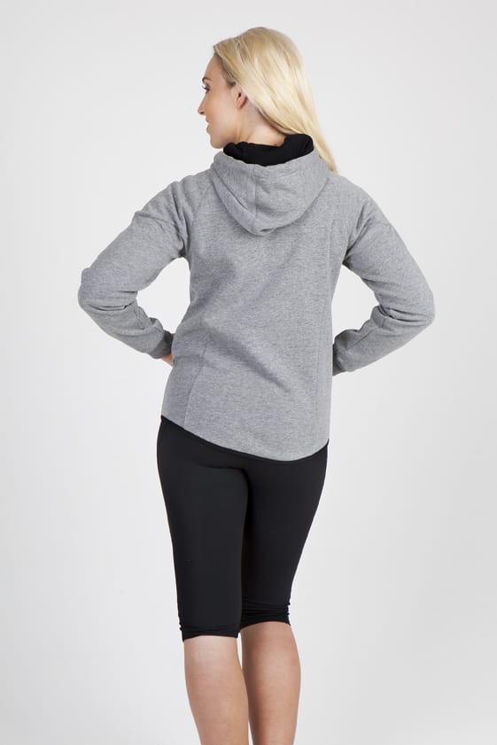 Womens/junior 320gsm Soft cotton/bonded polar fleece Hoodie