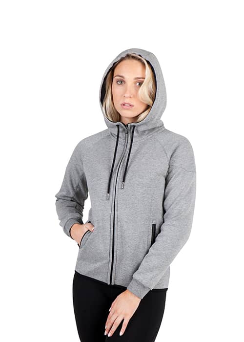 Womens/junior 320gsm Soft cotton/bonded polar fleece Hoodie