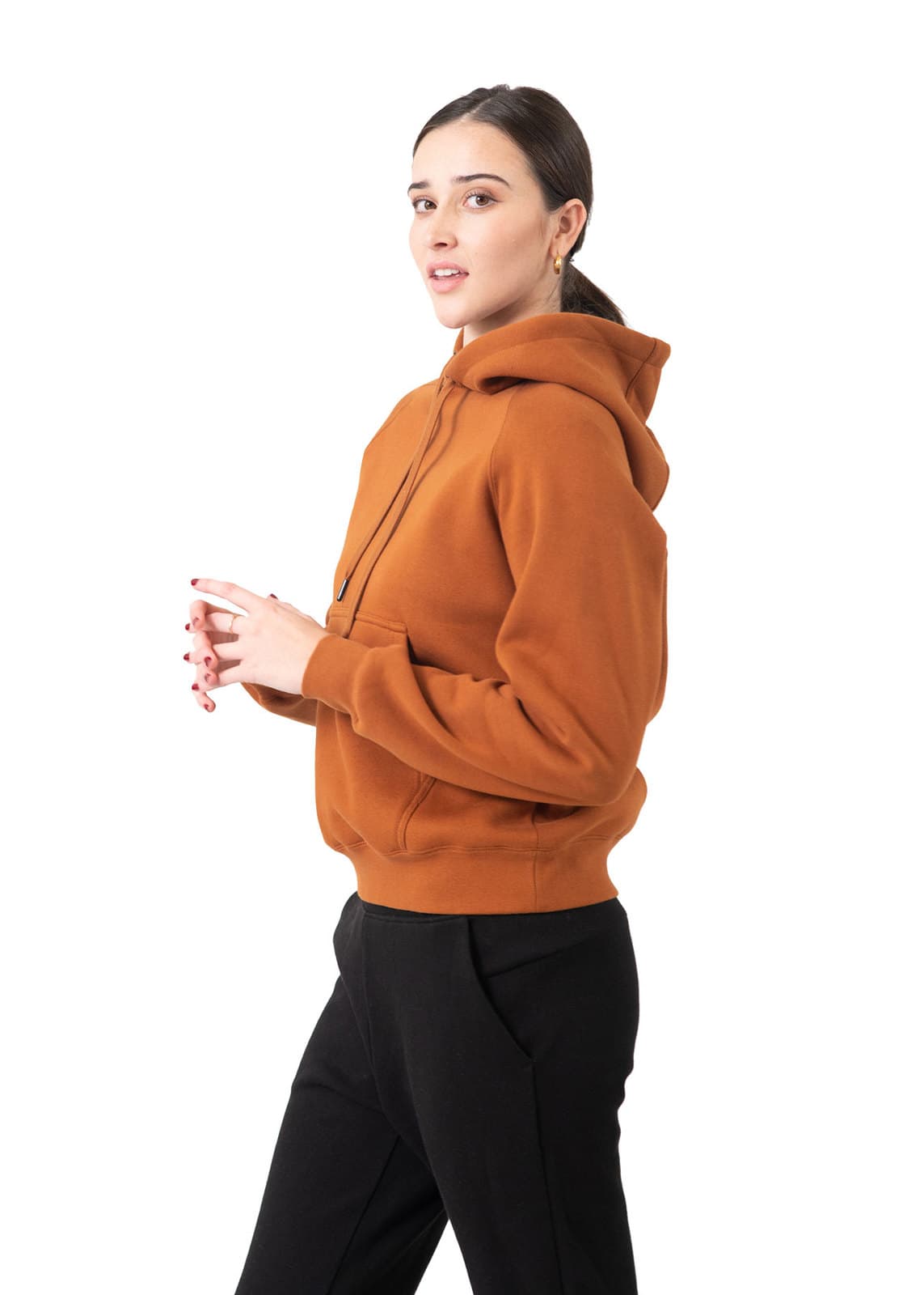 Womens/Junior Cotton Care Kangaroo Pocket Hoodie