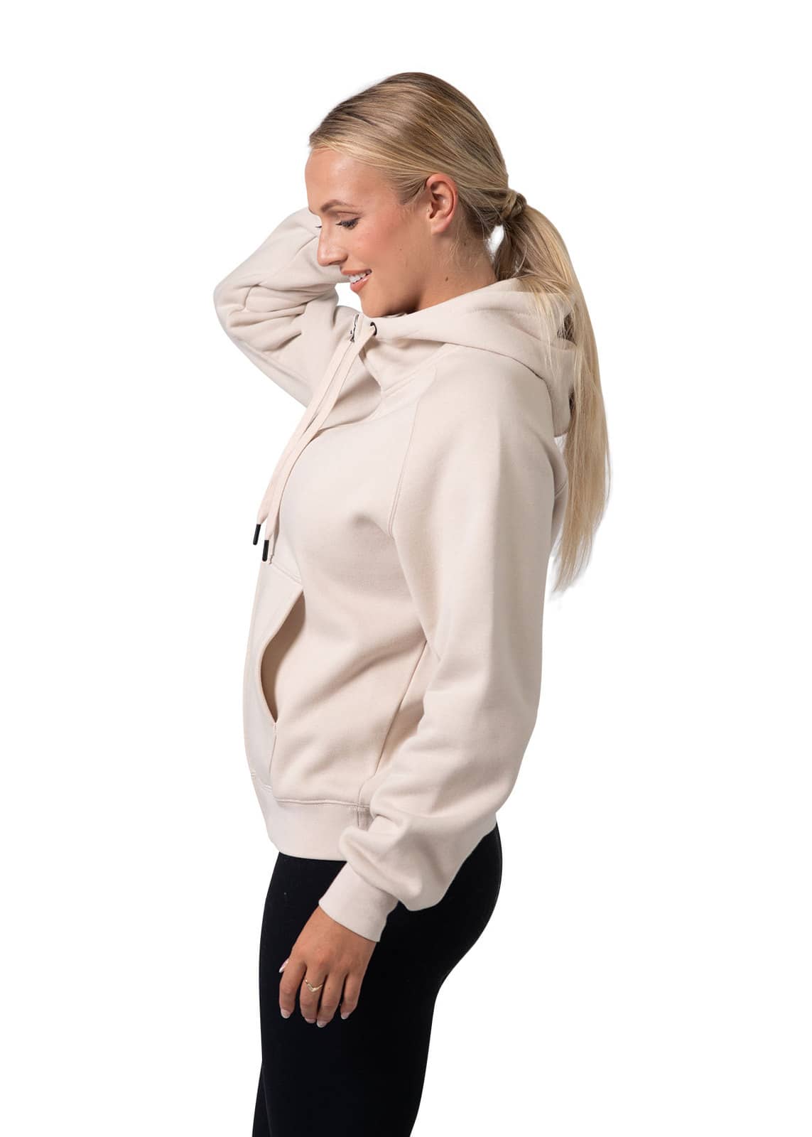 Womens/Junior' Cotton Care Kangaroo Pocket Zipper Hoodie