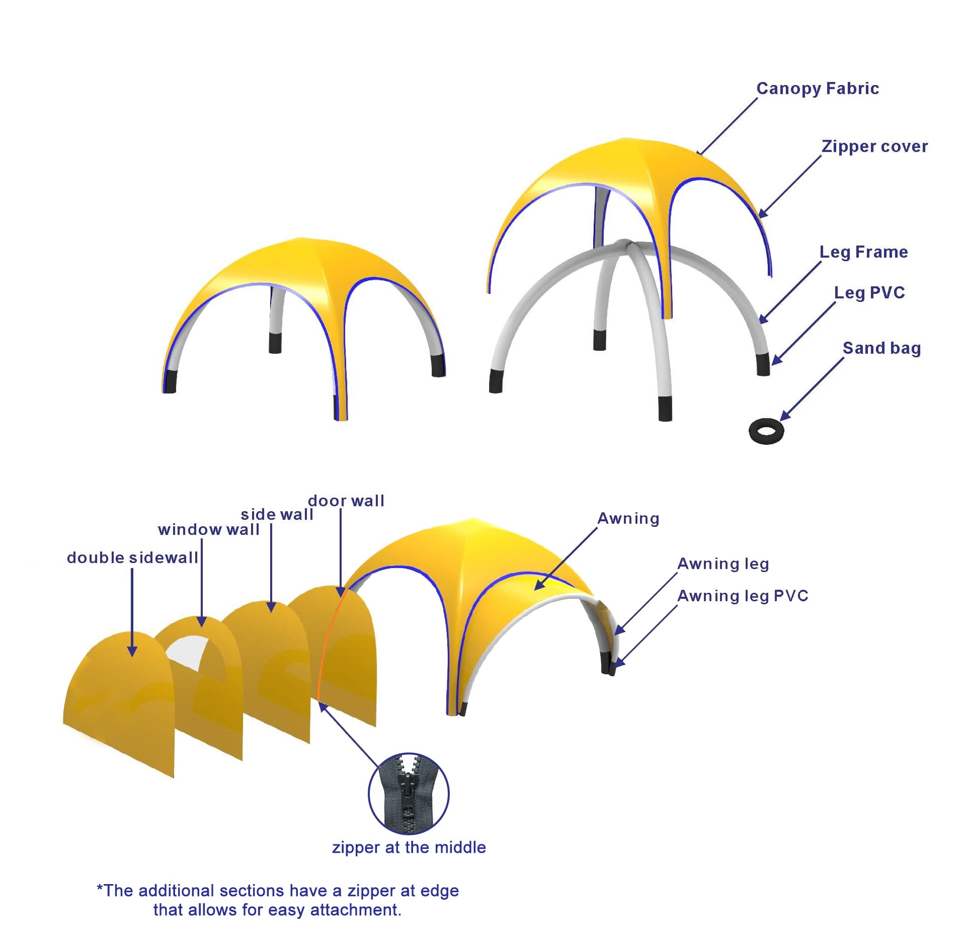 3x3m Inflatable Marquee