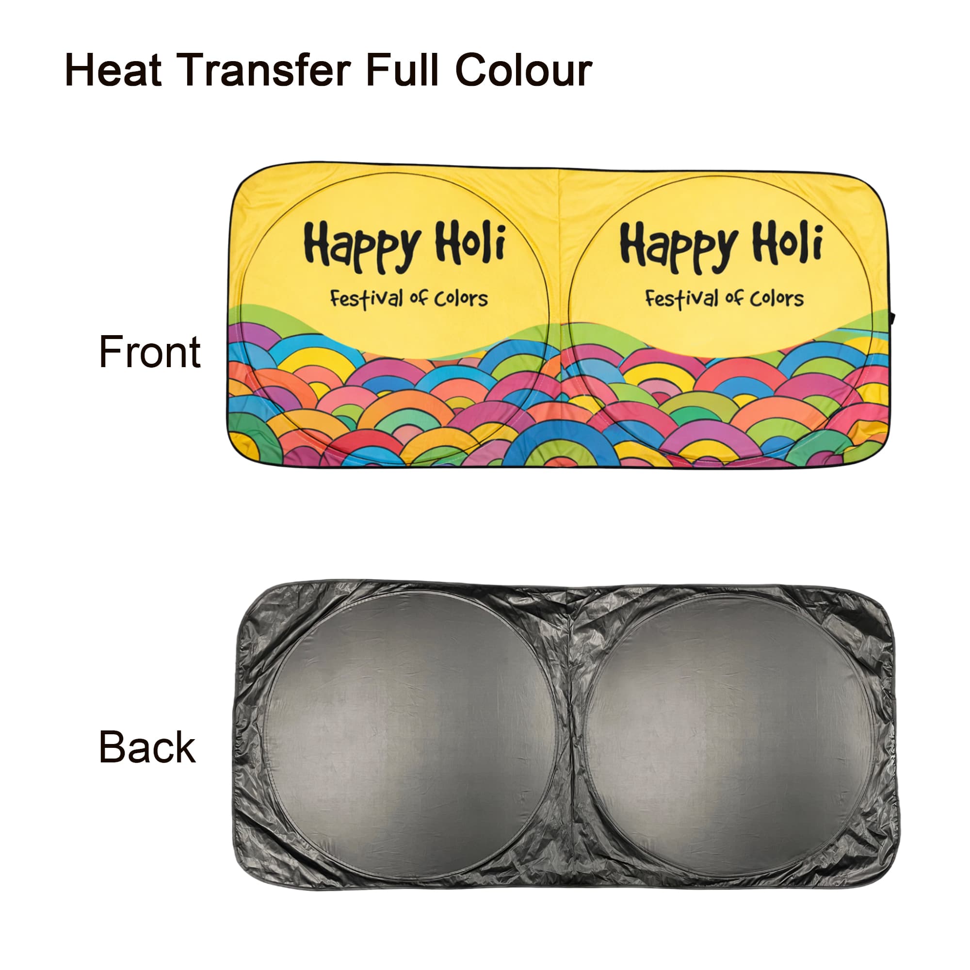 Twin Circular Light-blocking Car Sun Shade