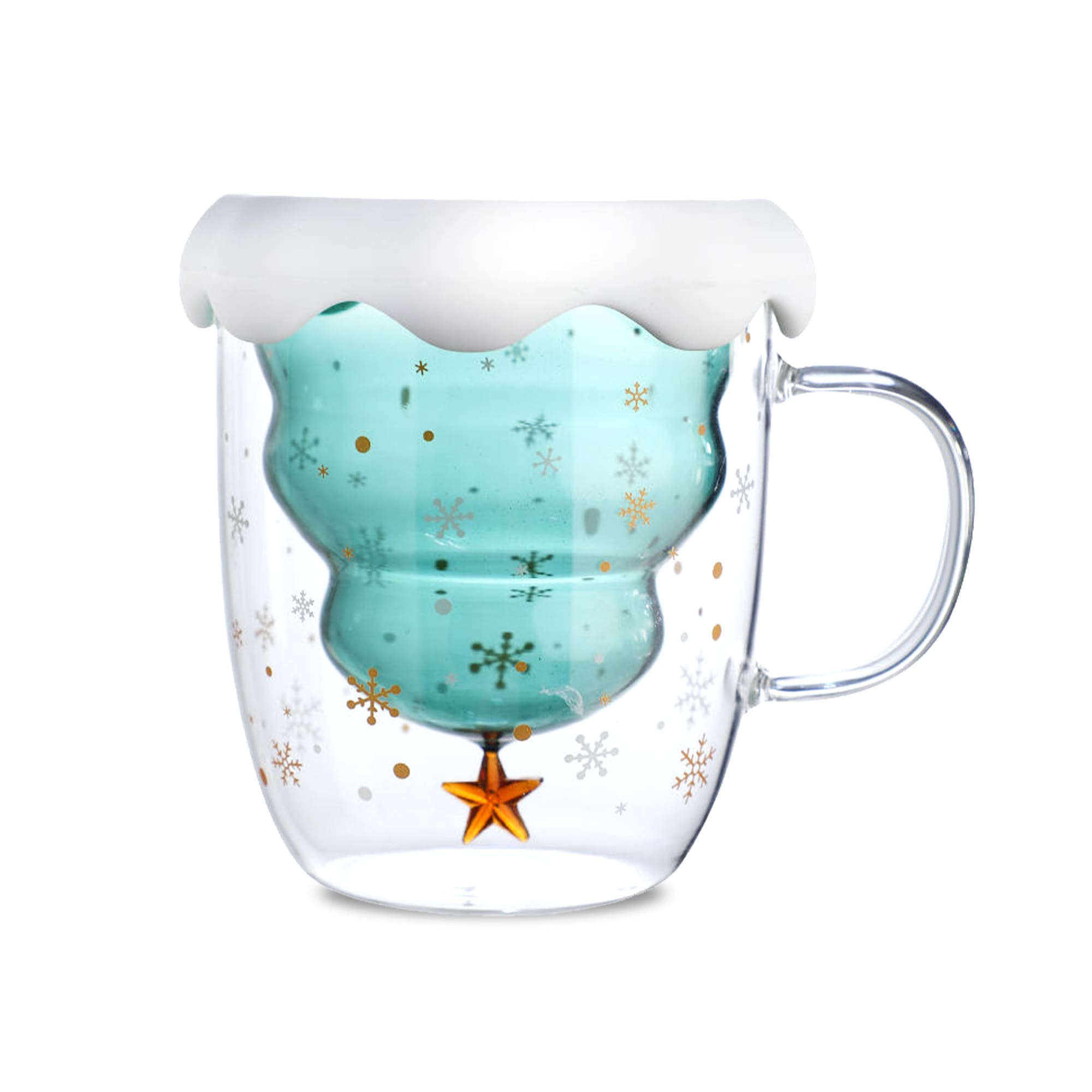 Xmas Tree Double Wall Mug