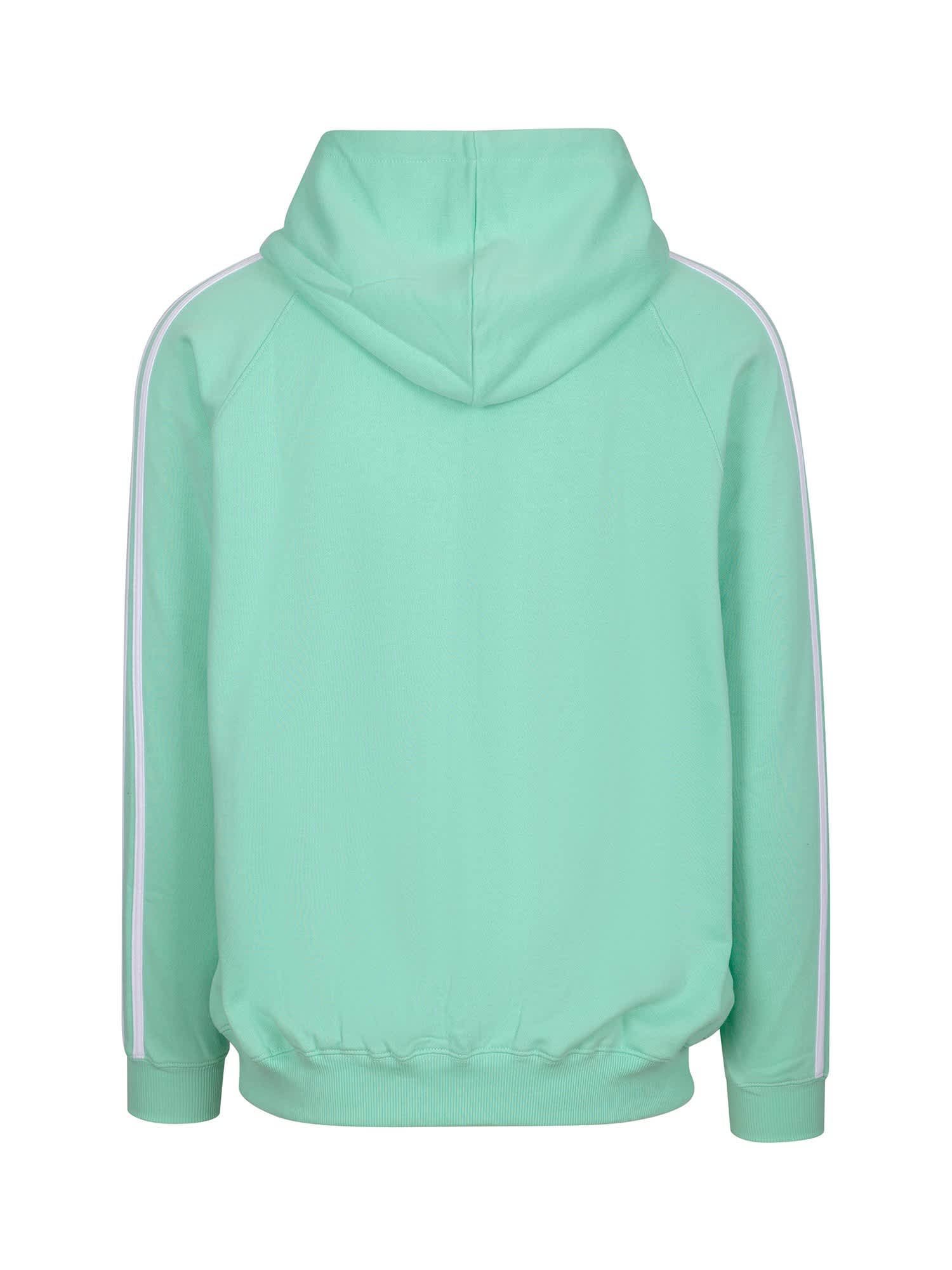 Mens Unbrushed Stripe Sleeve Hoodie
