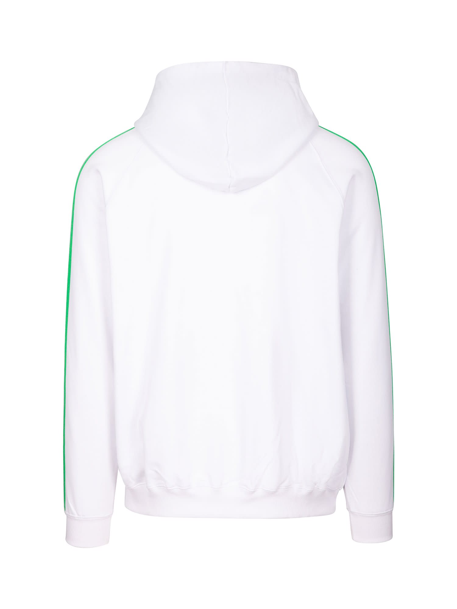 Mens Unbrushed Stripe Sleeve Hoodie