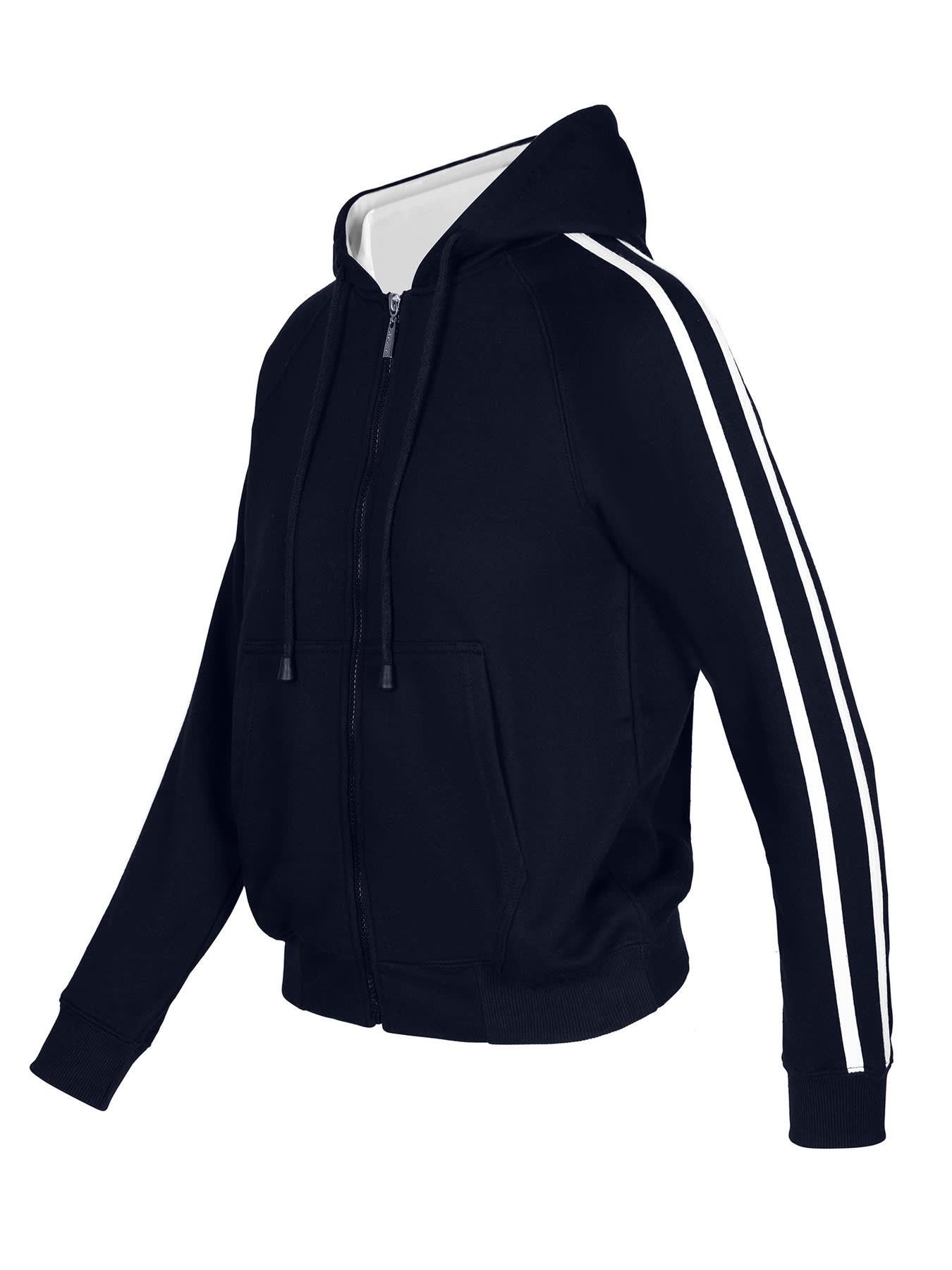 Womens/Junior stripe sleeves Hoodies