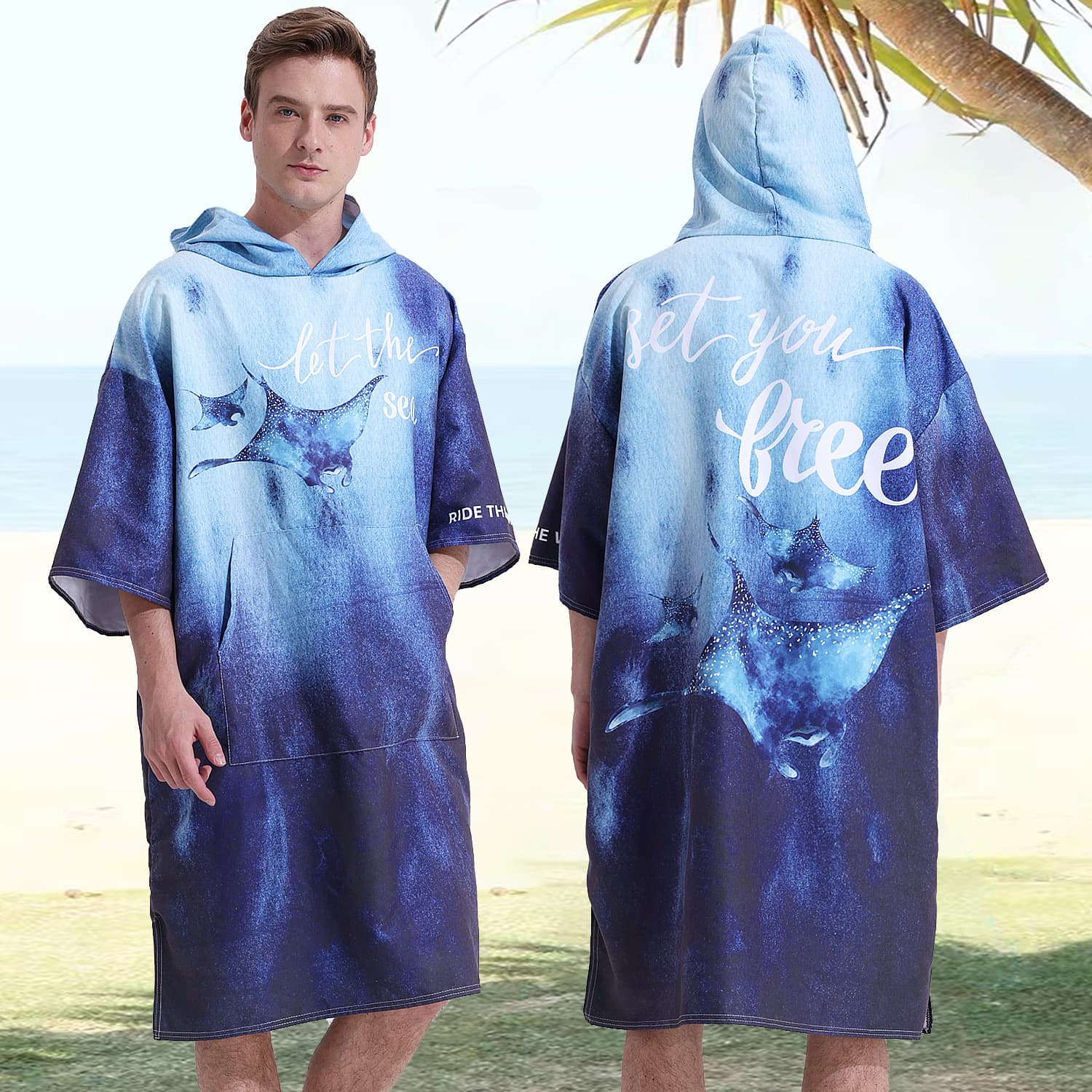 Quick-Drying Sublimation Hooded Change Towel