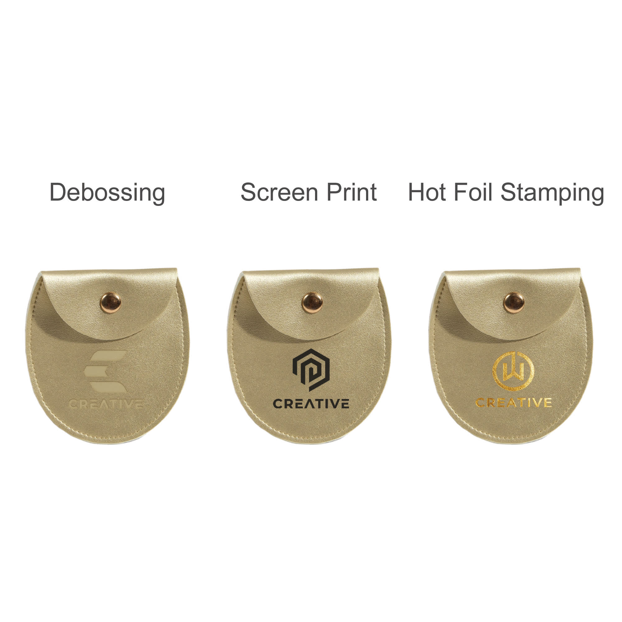 Oval PU Leather Jewellery Pouch