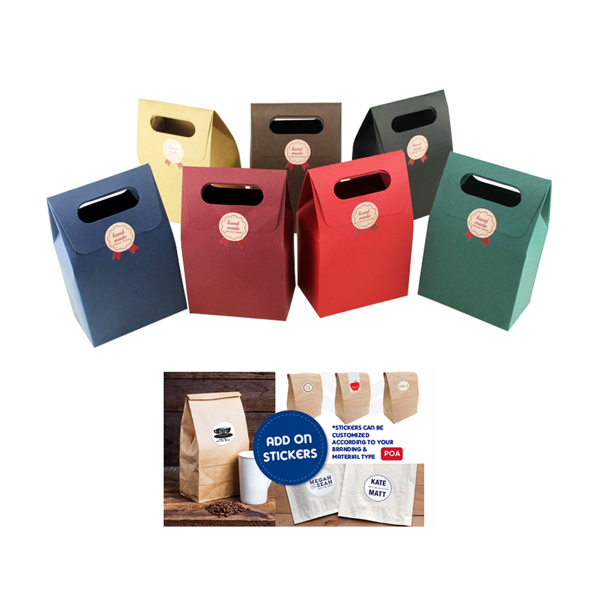 Die cut Handle Bag(135x200x75mm)
