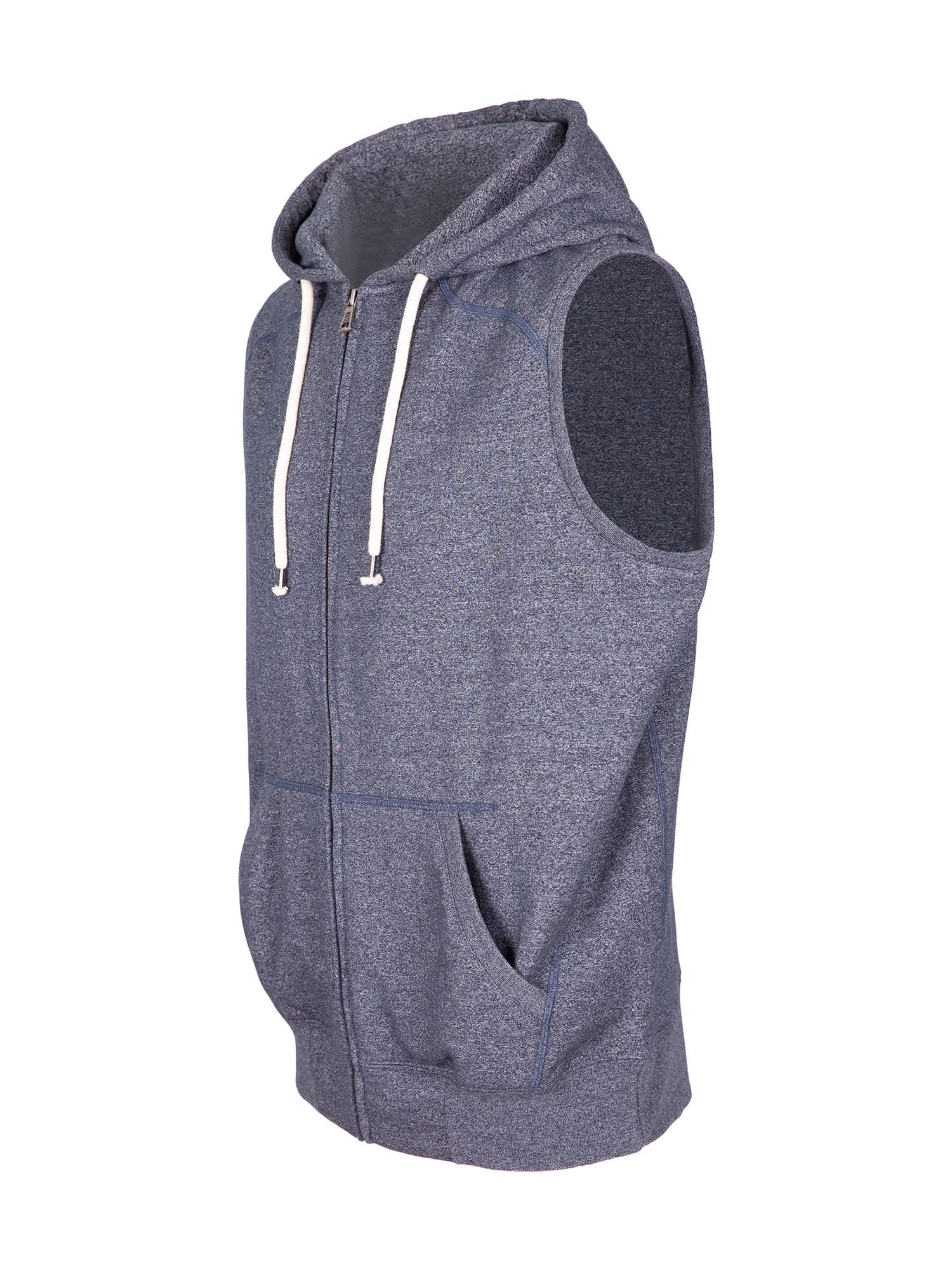 Mens Heather SLEEVELESS ZIP Hoodies - Greatness Range